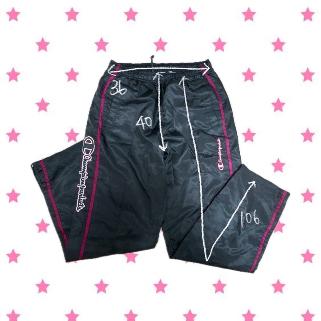 챔피온 핑크&진회색 츄리닝바지 츄바 상품이미지2