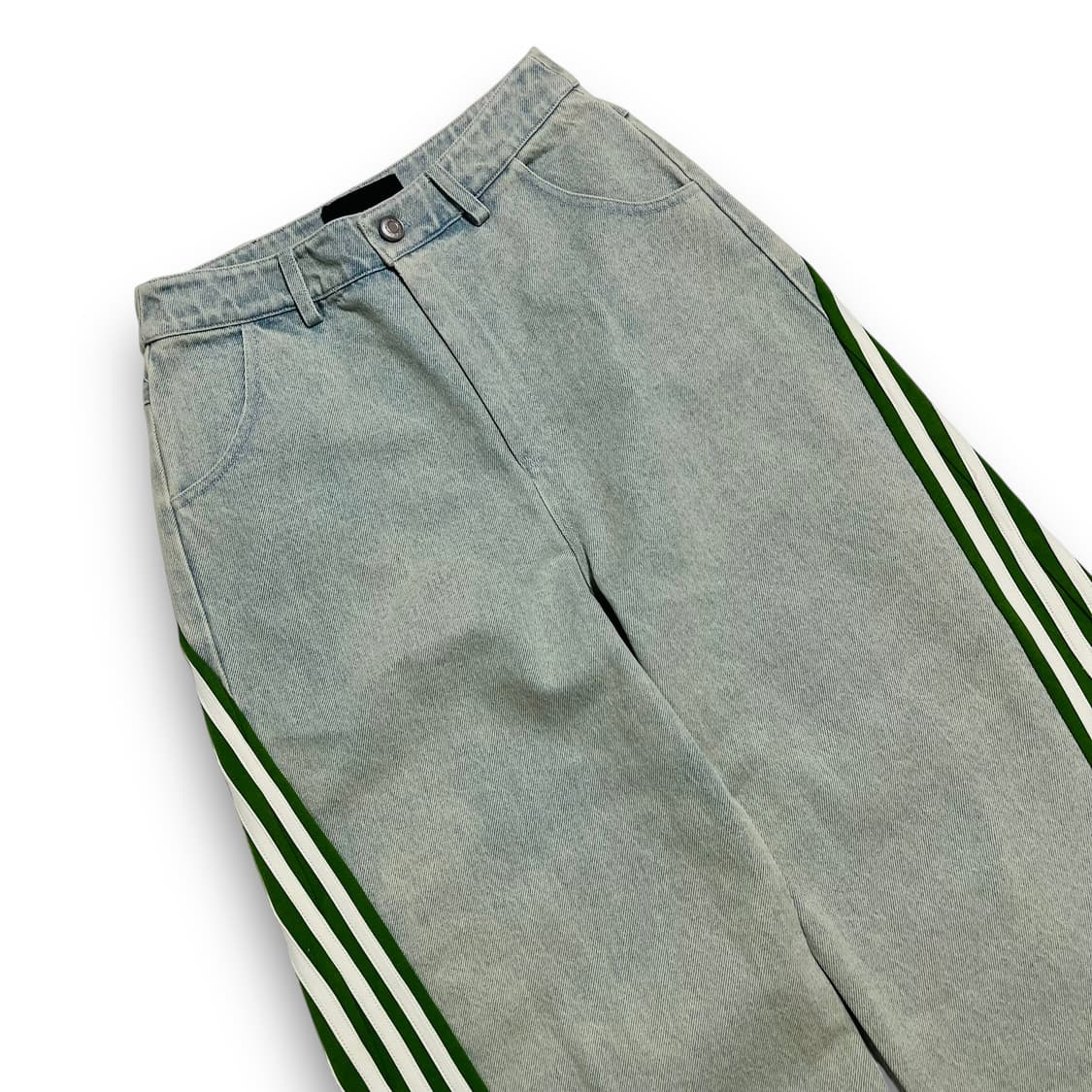 위어드 마켓 삼선 로고 y2k 와이트 힙합 빈티지 청 세트 상품이미지6