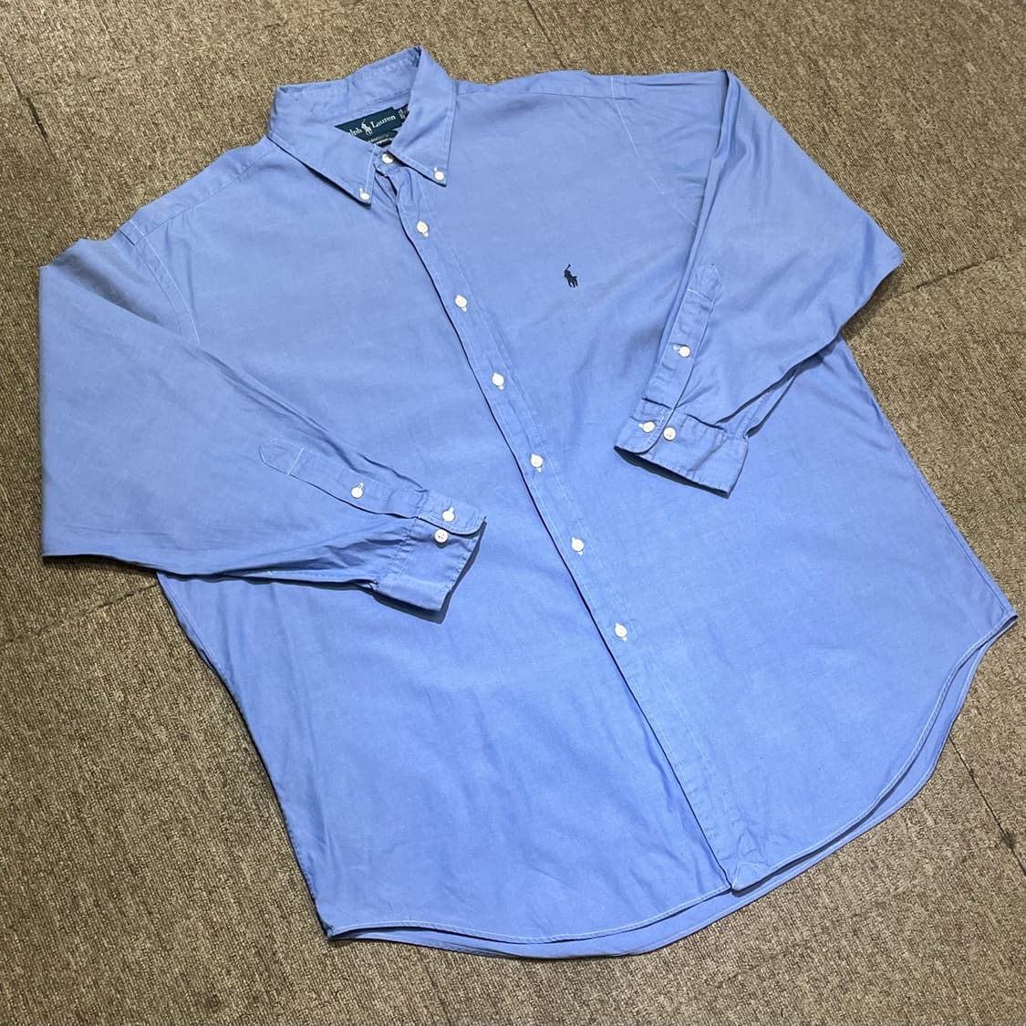 (17) POLO 폴로 랄프로렌 솔리드 셔츠 야머스핏 상품이미지1