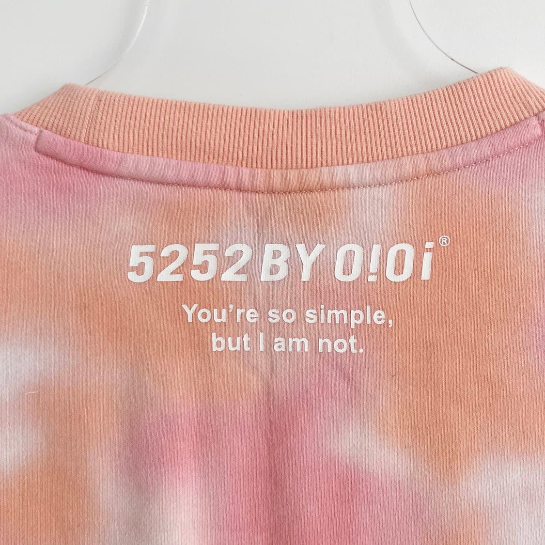 F2 오아이오아이  핑크 타이다이 맨투맨  프리사이즈  상품이미지5