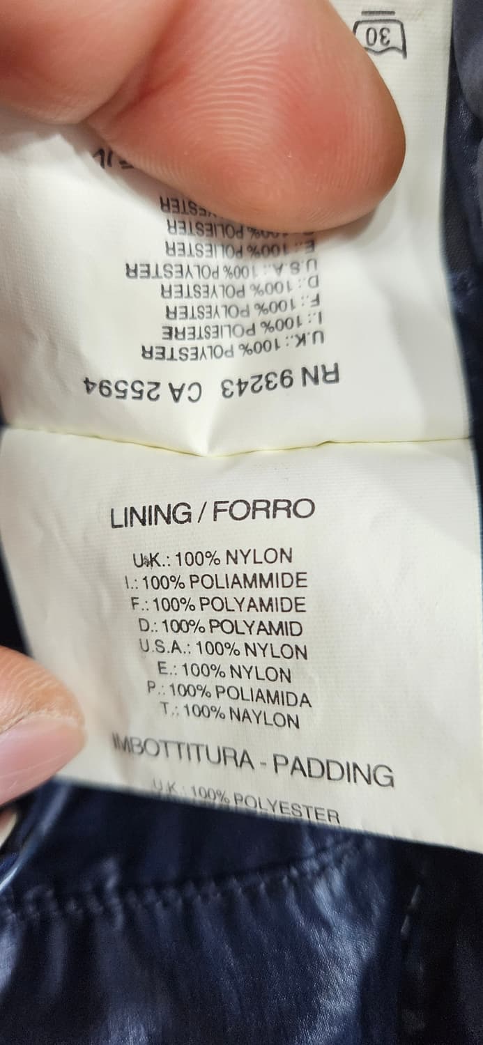 (정품)디젤 유틸리티 경량 바이커 패딩자겟 M 네이비 상품이미지9