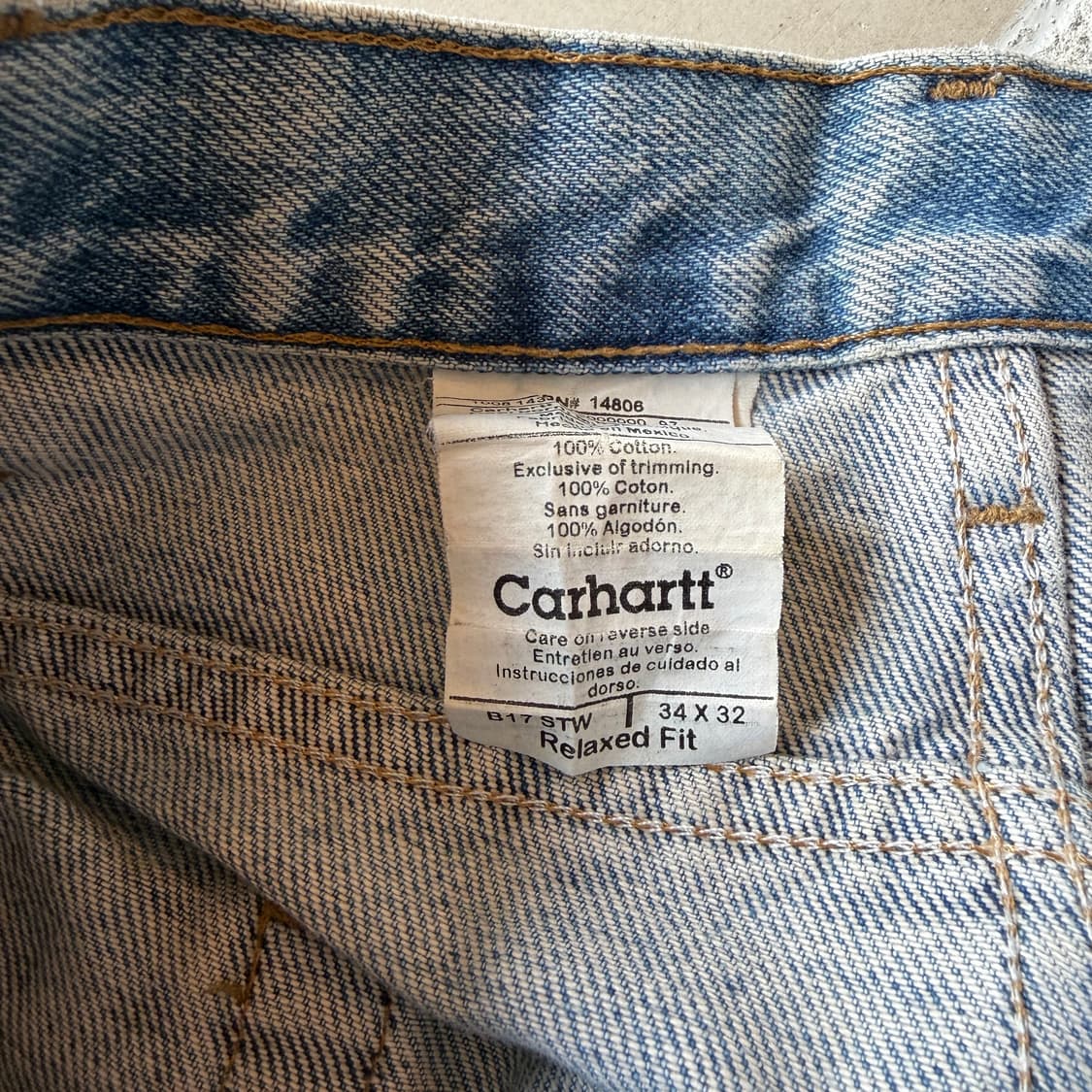 칼하트 데님 워크 팬츠 상품이미지7