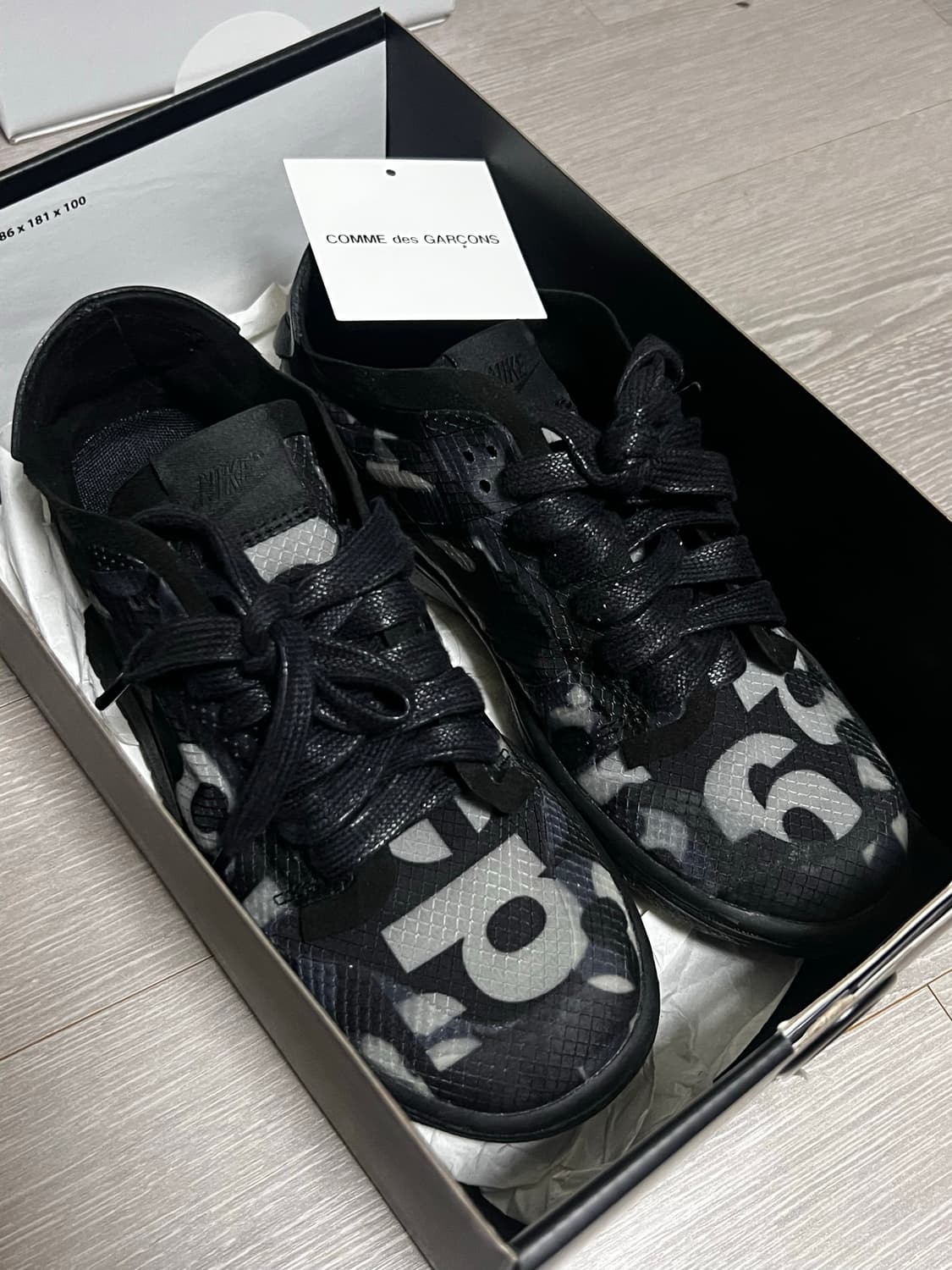 (W) 나이키 x 꼼데가르송 덩크 로우 프린트 상품이미지1