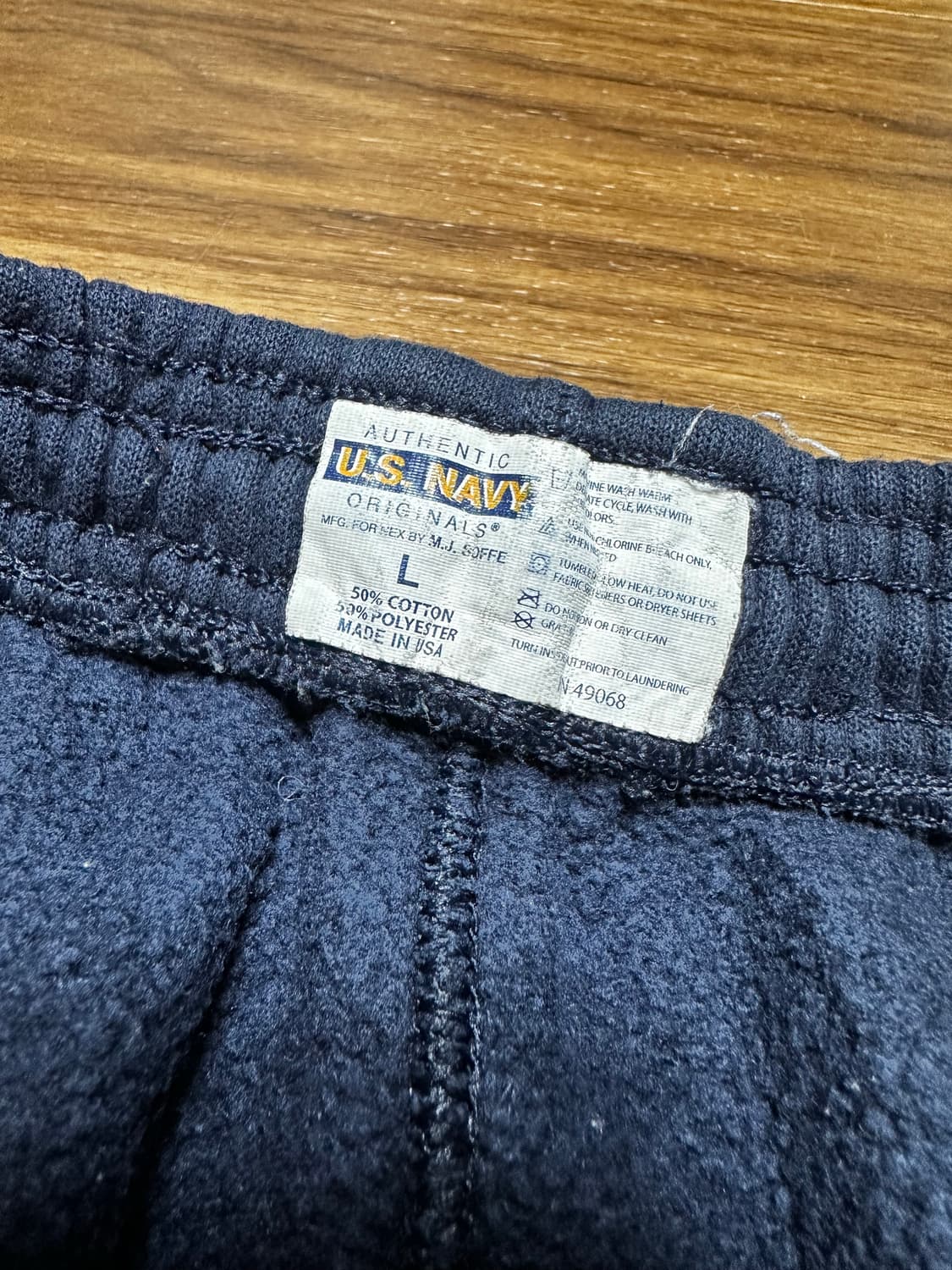 90s 미제 소피 오리지날 미해군 네이비 빈티지 스웻팬츠 상품이미지3