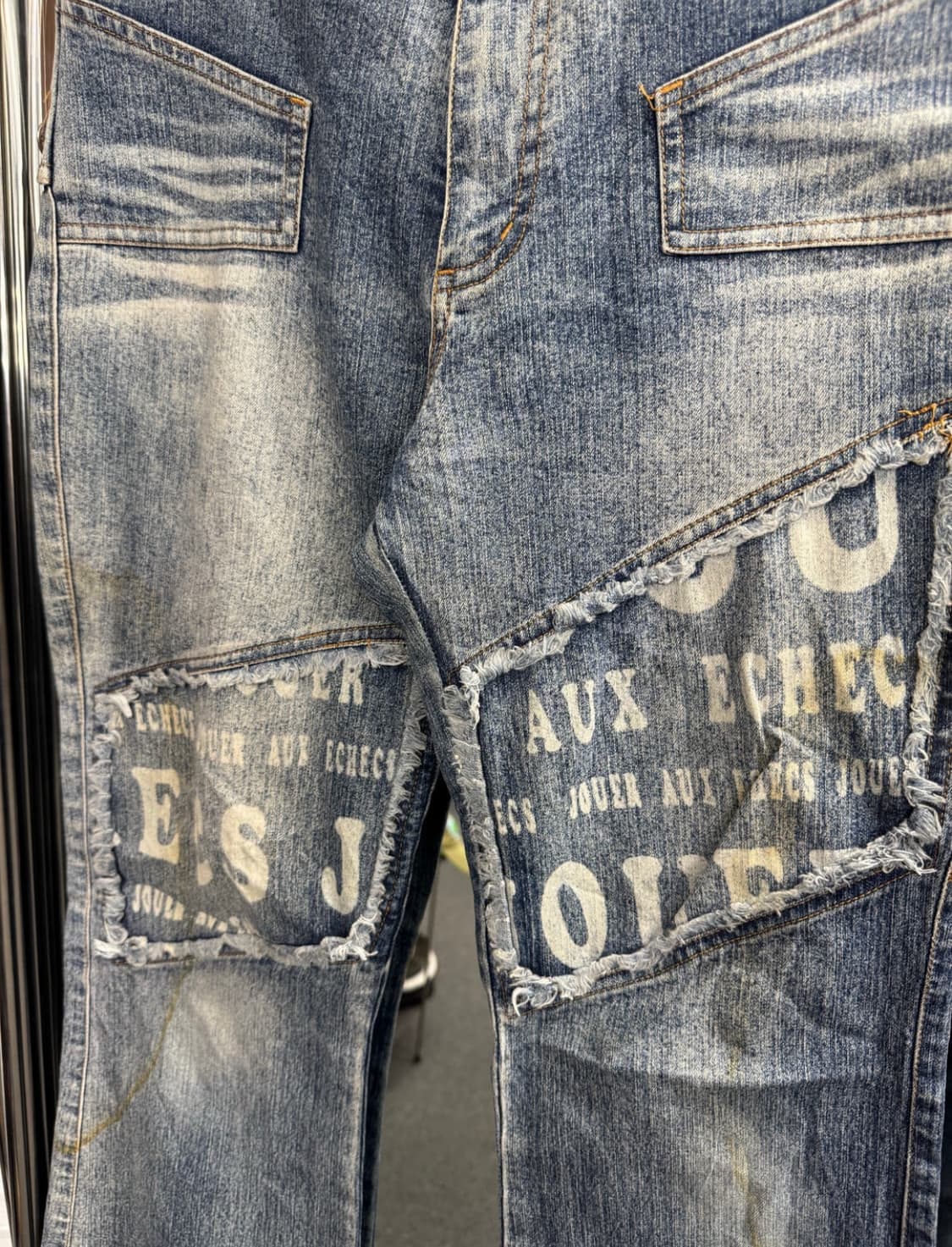 F)Japanese vintage 여성 부츠컷 포켓 데님팬츠 상품이미지5