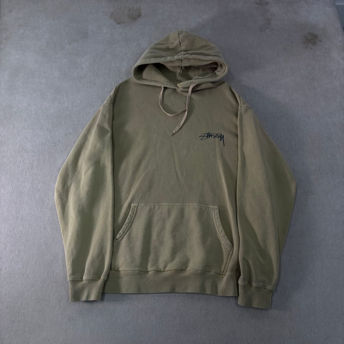 105 스투시 쉐도우 스크립트 피그먼트 후드티 상품이미지2