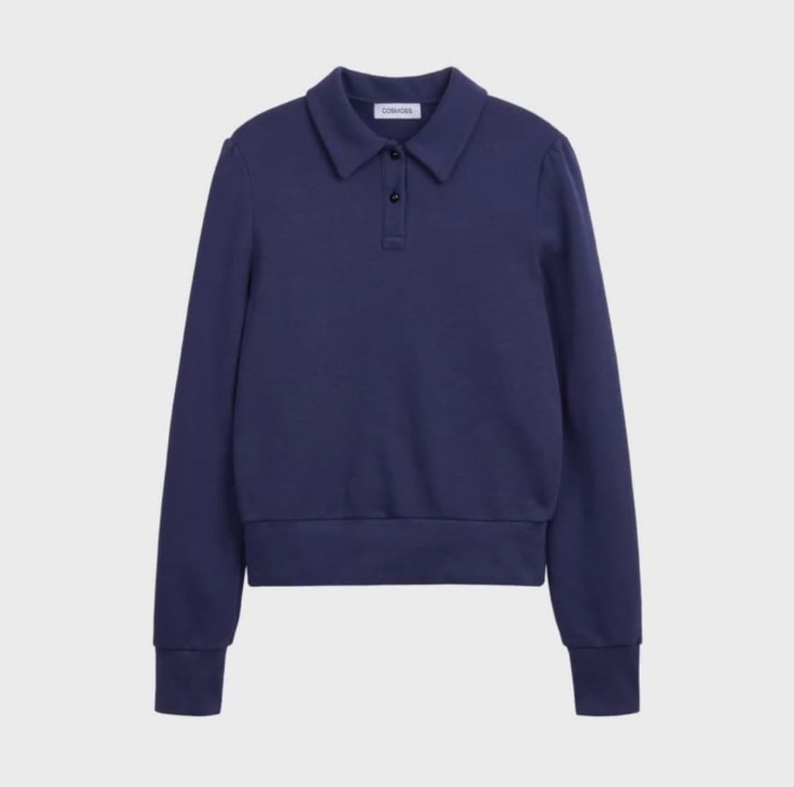 코스모스 BUTTON-UP PK PUFF TOP (INDIGO BLUE) 상품이미지1