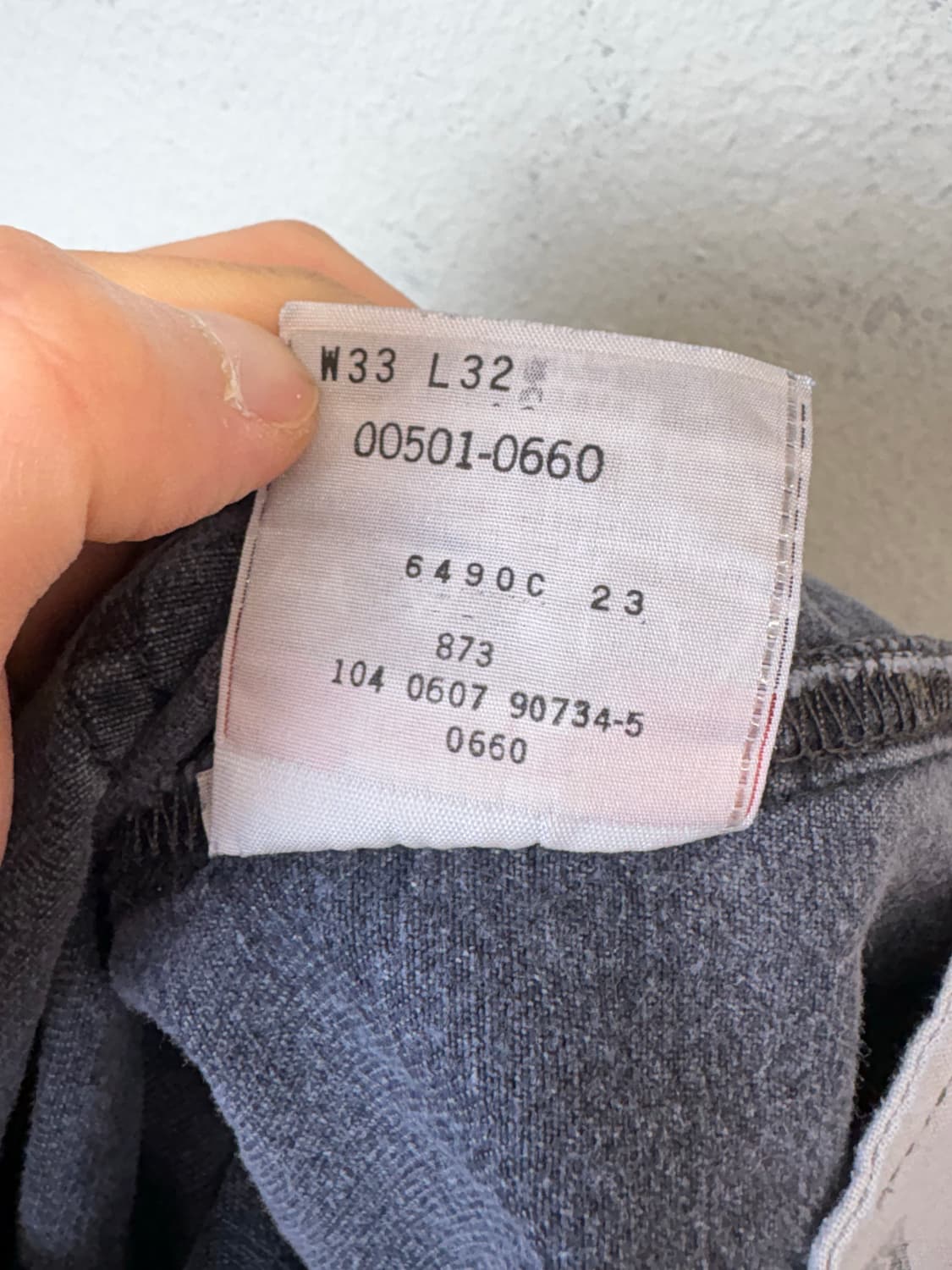 리바이스 501 빈티지 워시드 흑청 데님팬츠 상품이미지9