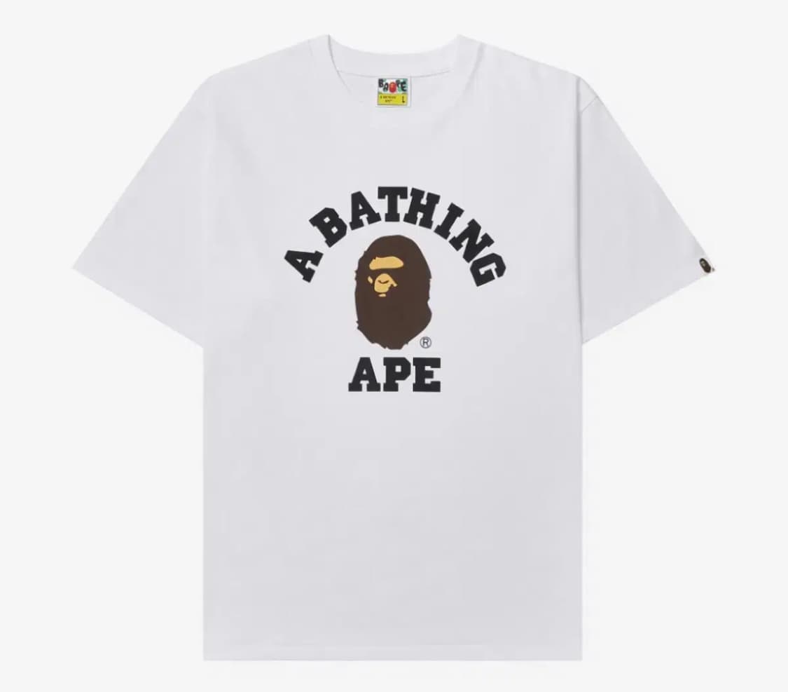 BPAE 베이프 컬리지 반팔 티셔츠 L 상품이미지1