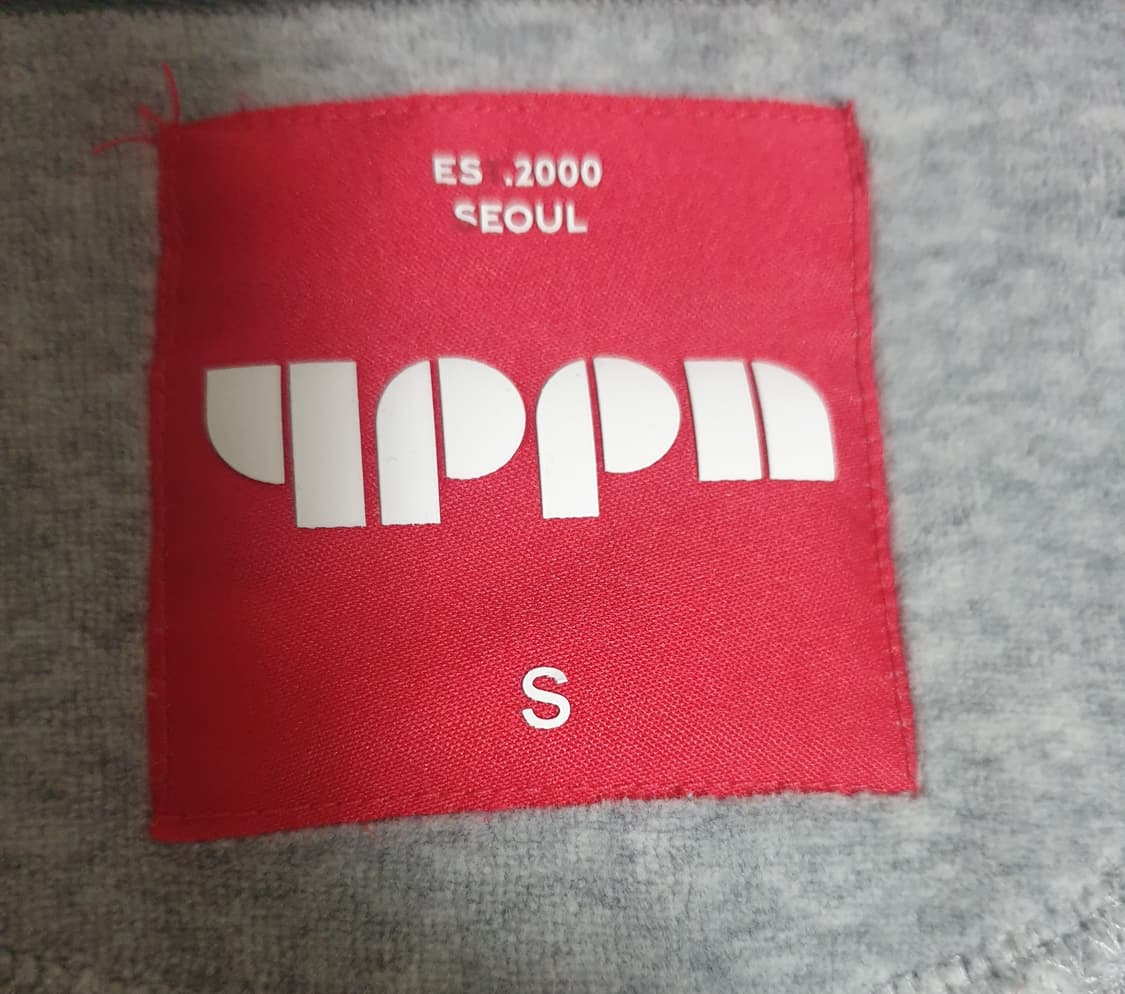 여성 벨벳 크롭 후드집엎 멜란지 그레이 (S) 상품이미지2