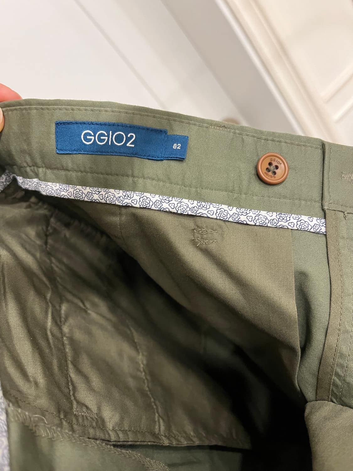 지지오투 카키 코튼 팬츠 상품이미지5