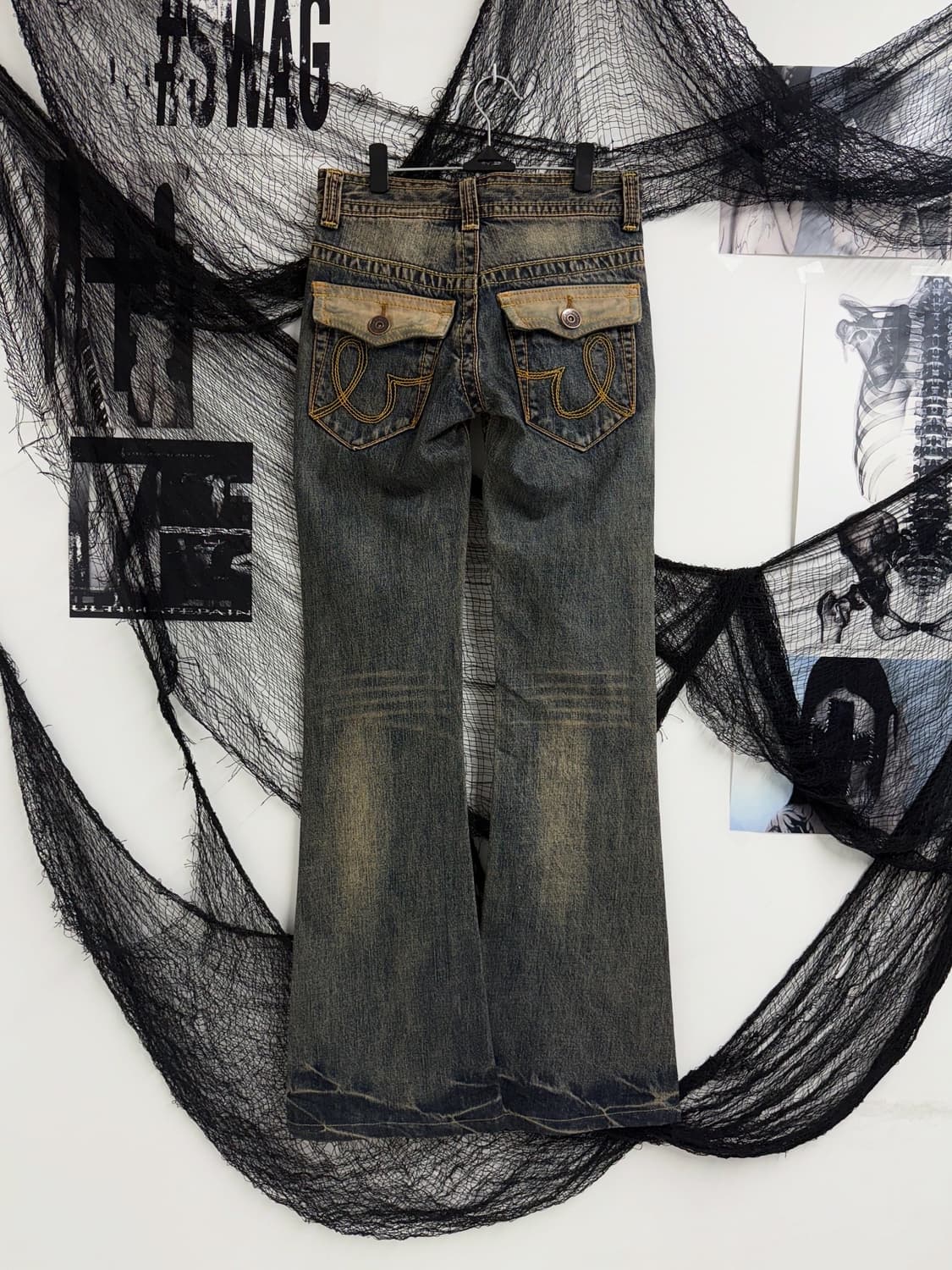 00s mood pocket detailed bootscut jeans 상품이미지1