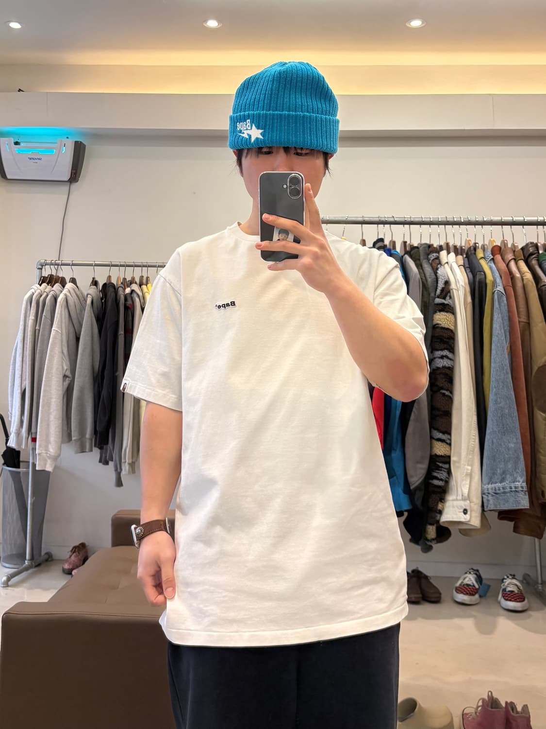 베이프 로고 패치 반팔 티셔츠 상품이미지8