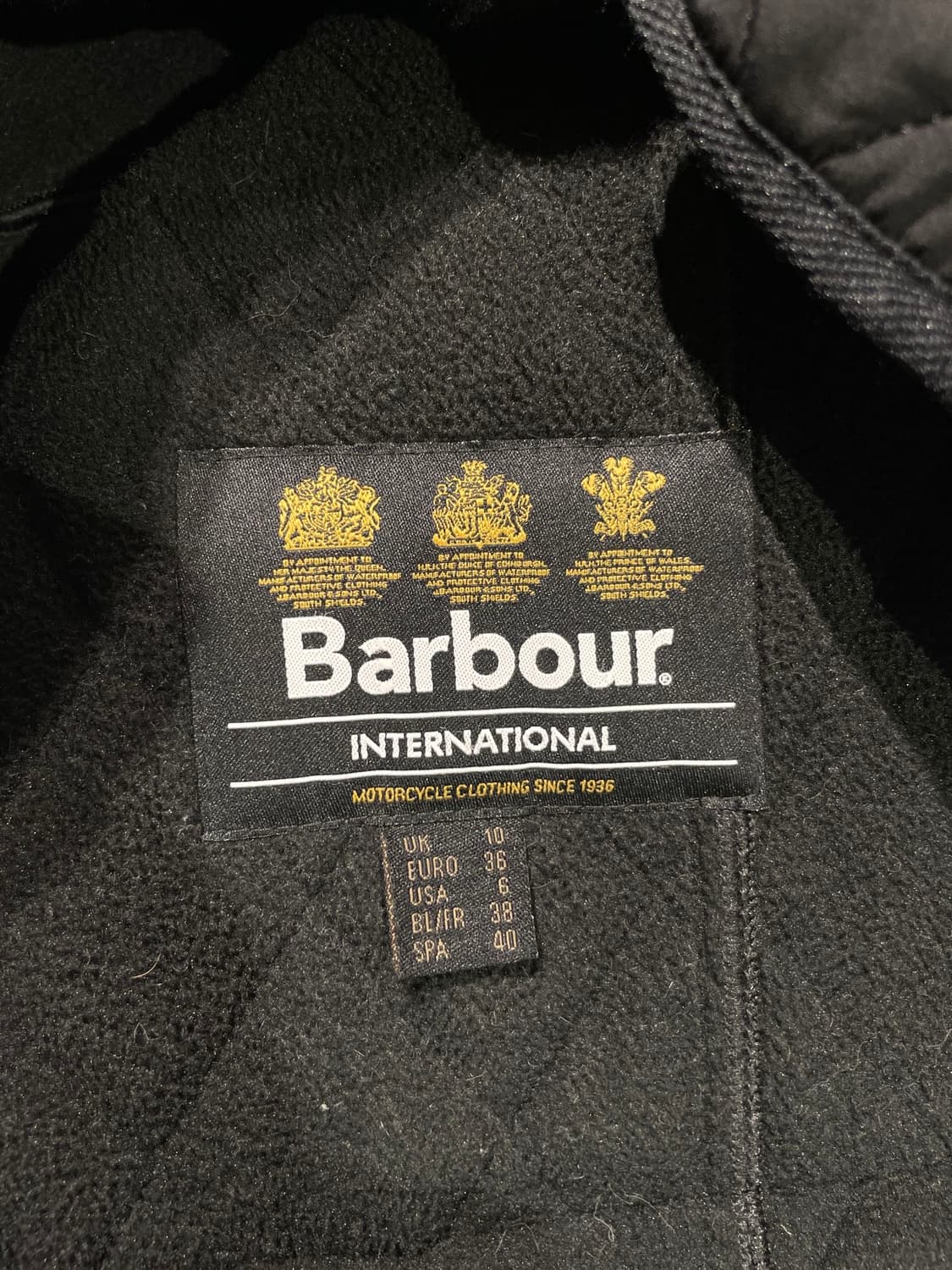 바버 인터내셔널 블랙 폴라퀼트 투어러 퀼팅 자켓 상품이미지7