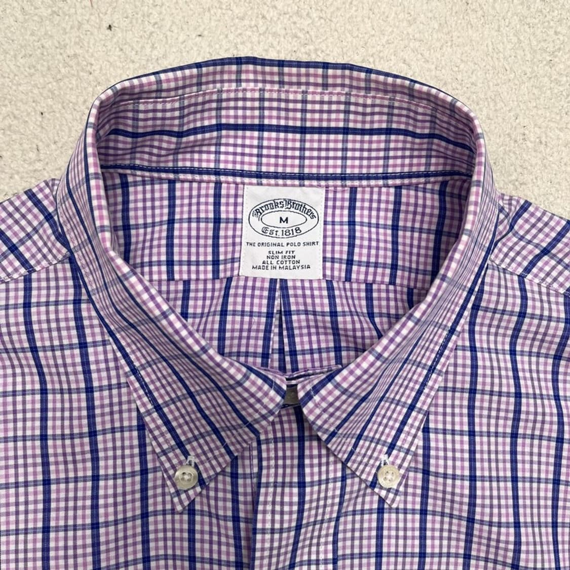 BROOKS BROTHERS 체크 셔츠 M 상품이미지4