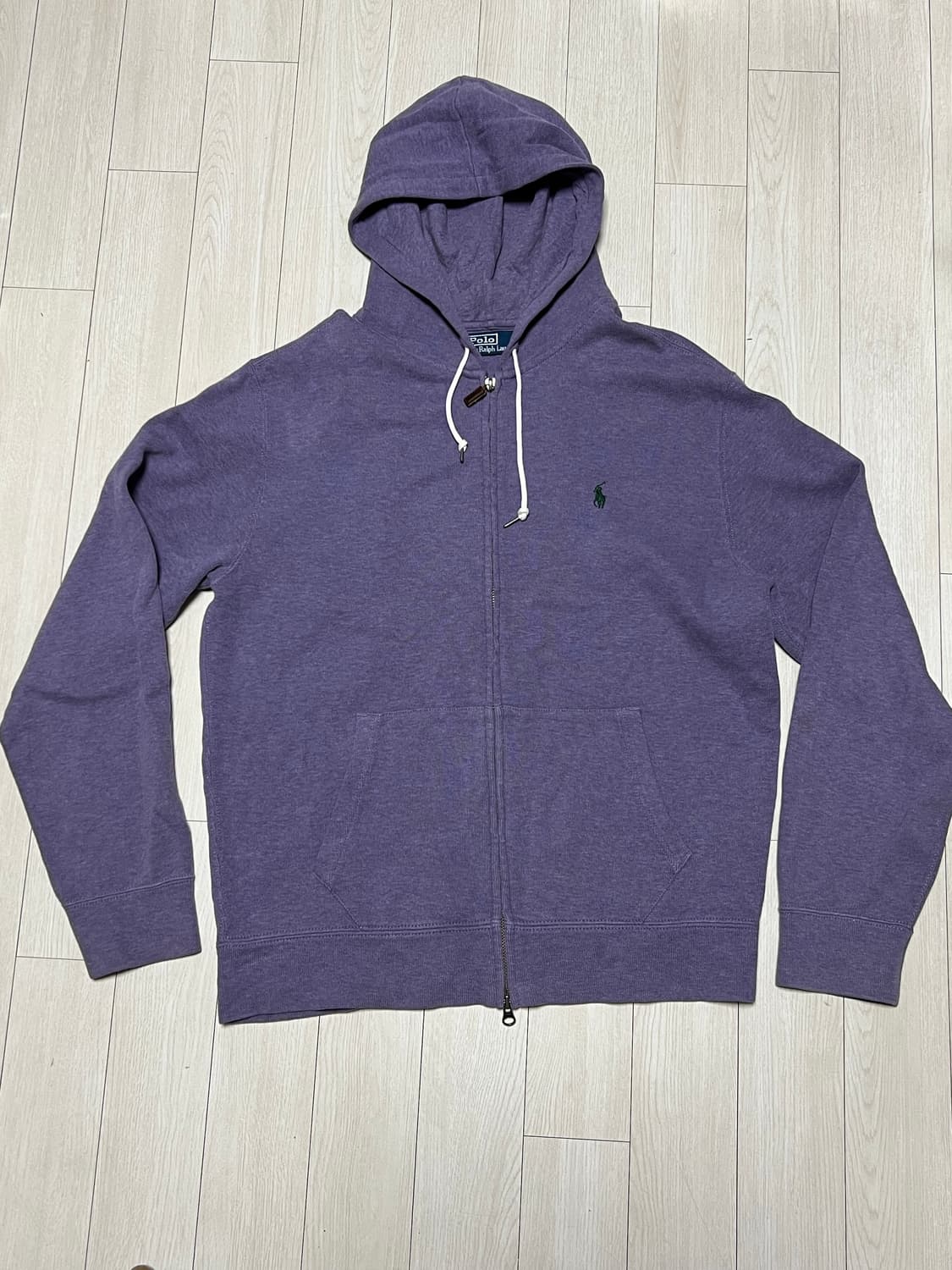 90s폴로랄프로렌포니로고코튼니트후드짚업 XL 상품이미지1