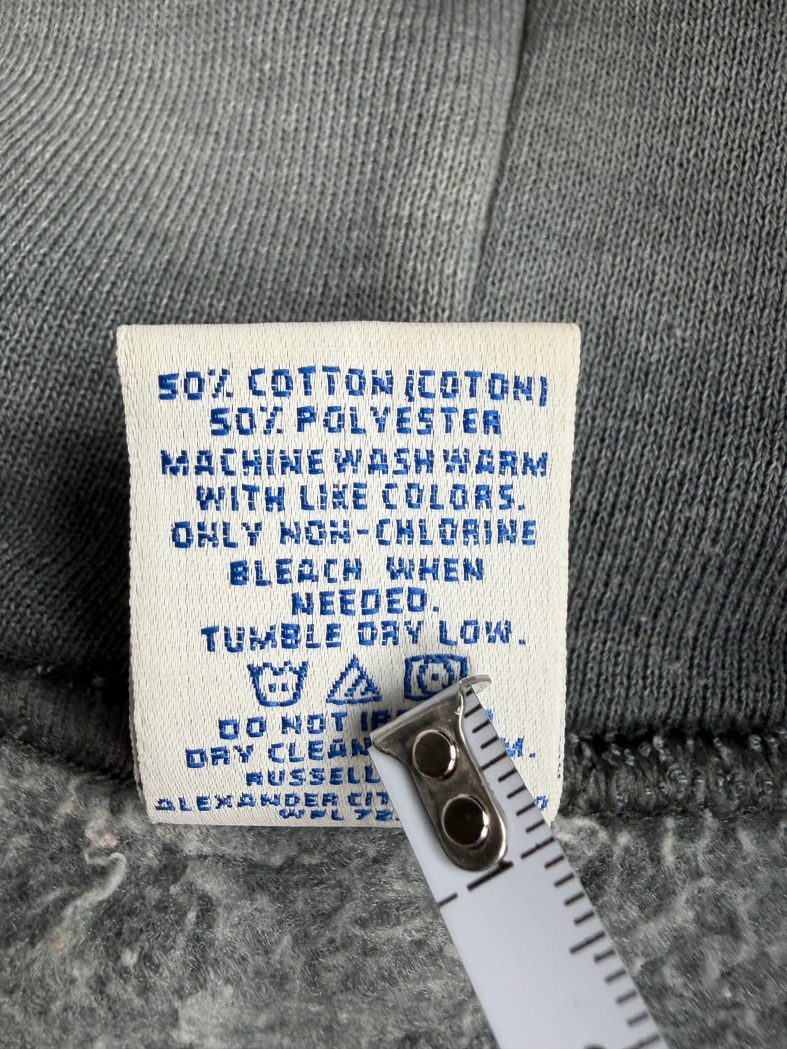 90s Russell Zip Up Hoodie (charcoal) 상품이미지4