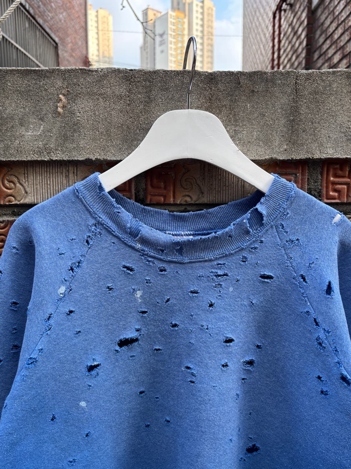 90s fruit of the loom 디스트레스드 빈티지 스웻 셔츠 상품이미지2