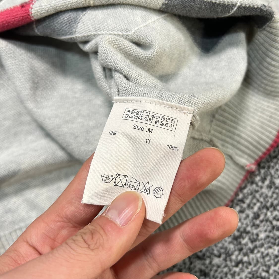 브룩스 브라더스 아가일 패턴 투웨이 집업 니트 상품이미지6