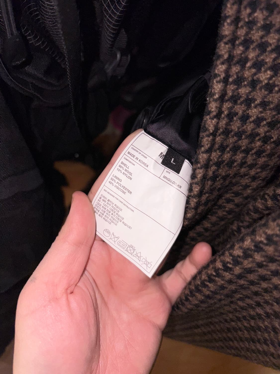 MNGU / 체크 발마칸코트 상품이미지2