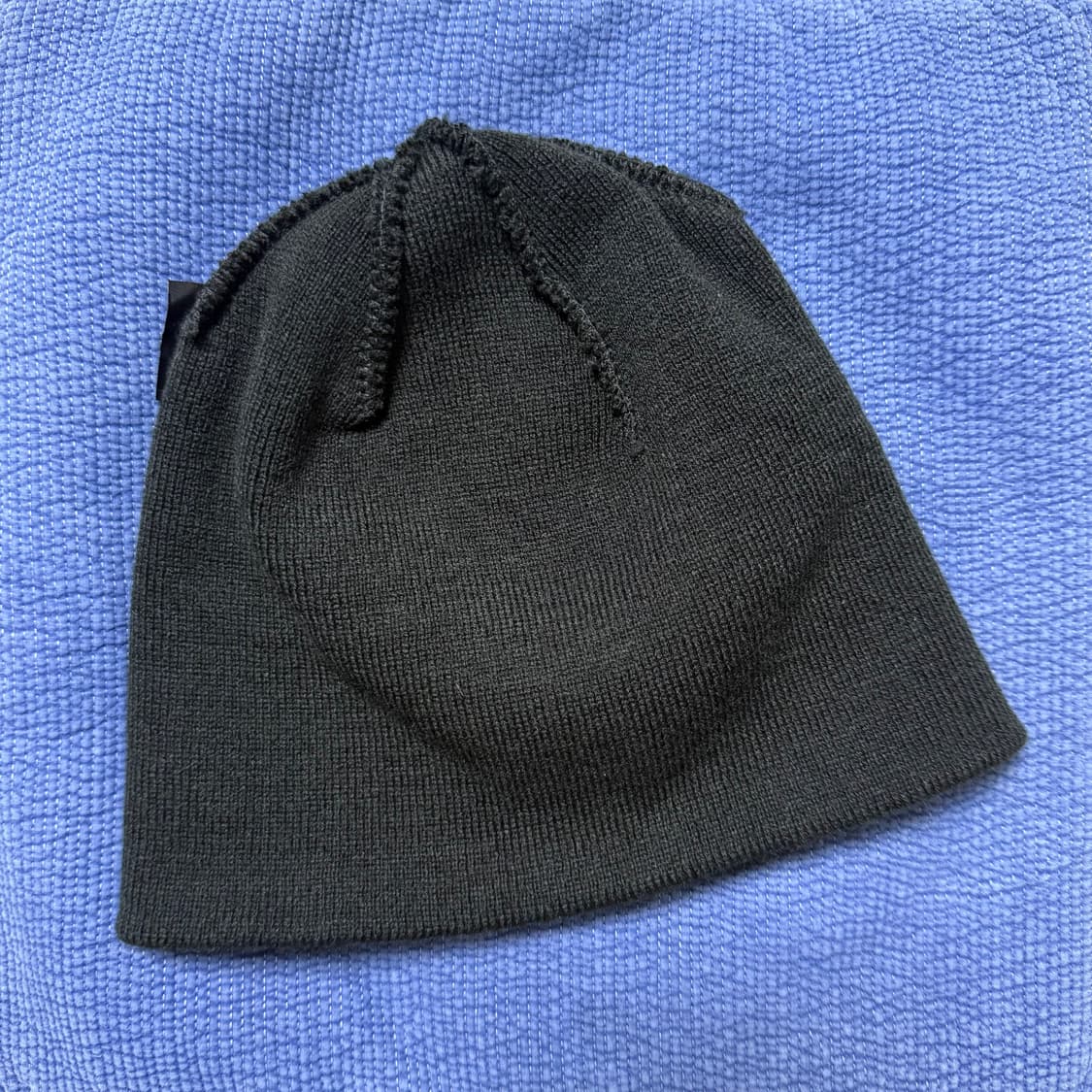 스투시 헬베티카 자카드 비니 블랙 상품이미지4