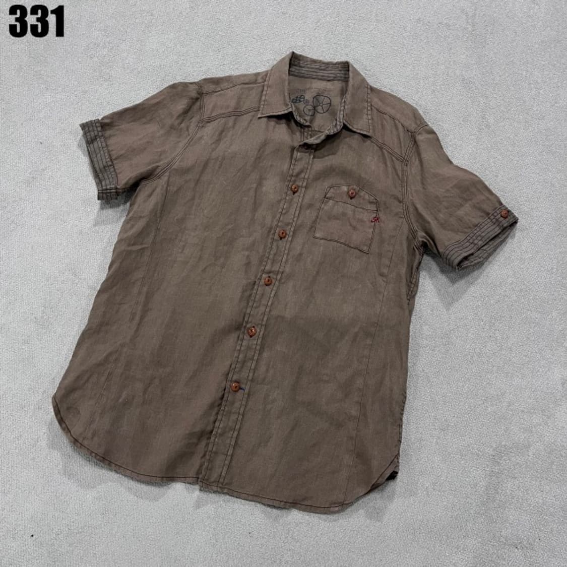 빈티지 워싱 반팔셔츠  상품이미지1