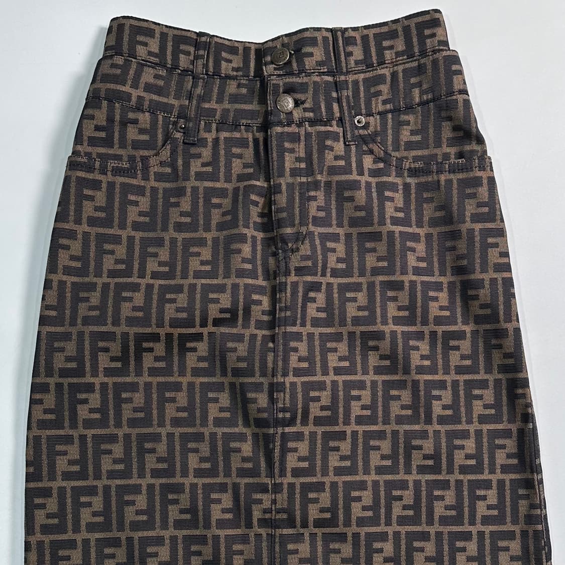 90s 펜디 주카패턴 롱 스커트 상품이미지3