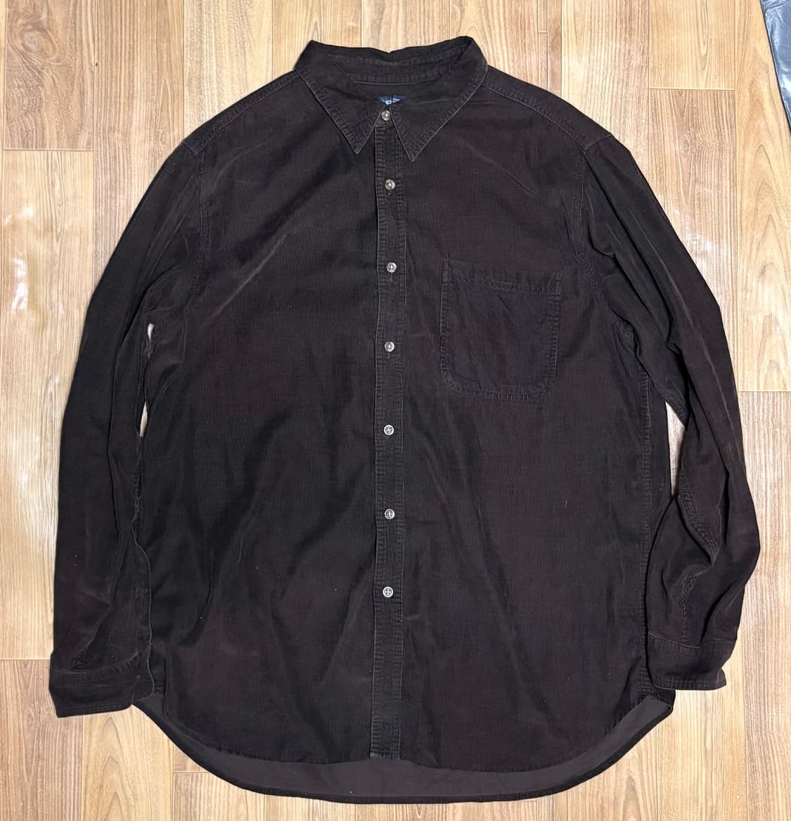 코듀로이 다크 브라운 셔츠 L 상품이미지1