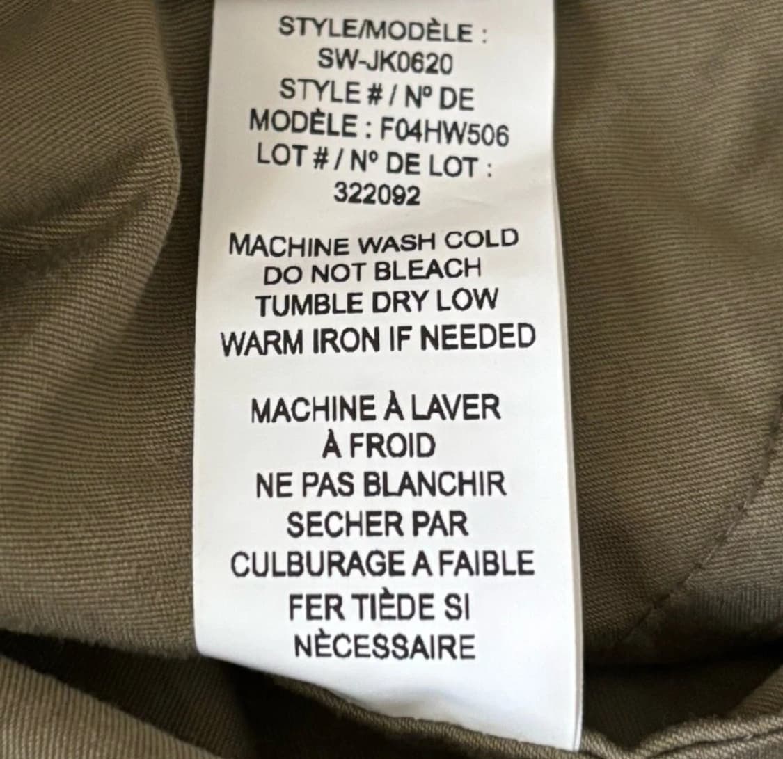 헬무트 랭 레이스업 아노락 자켓 올리브 그린 상품이미지7