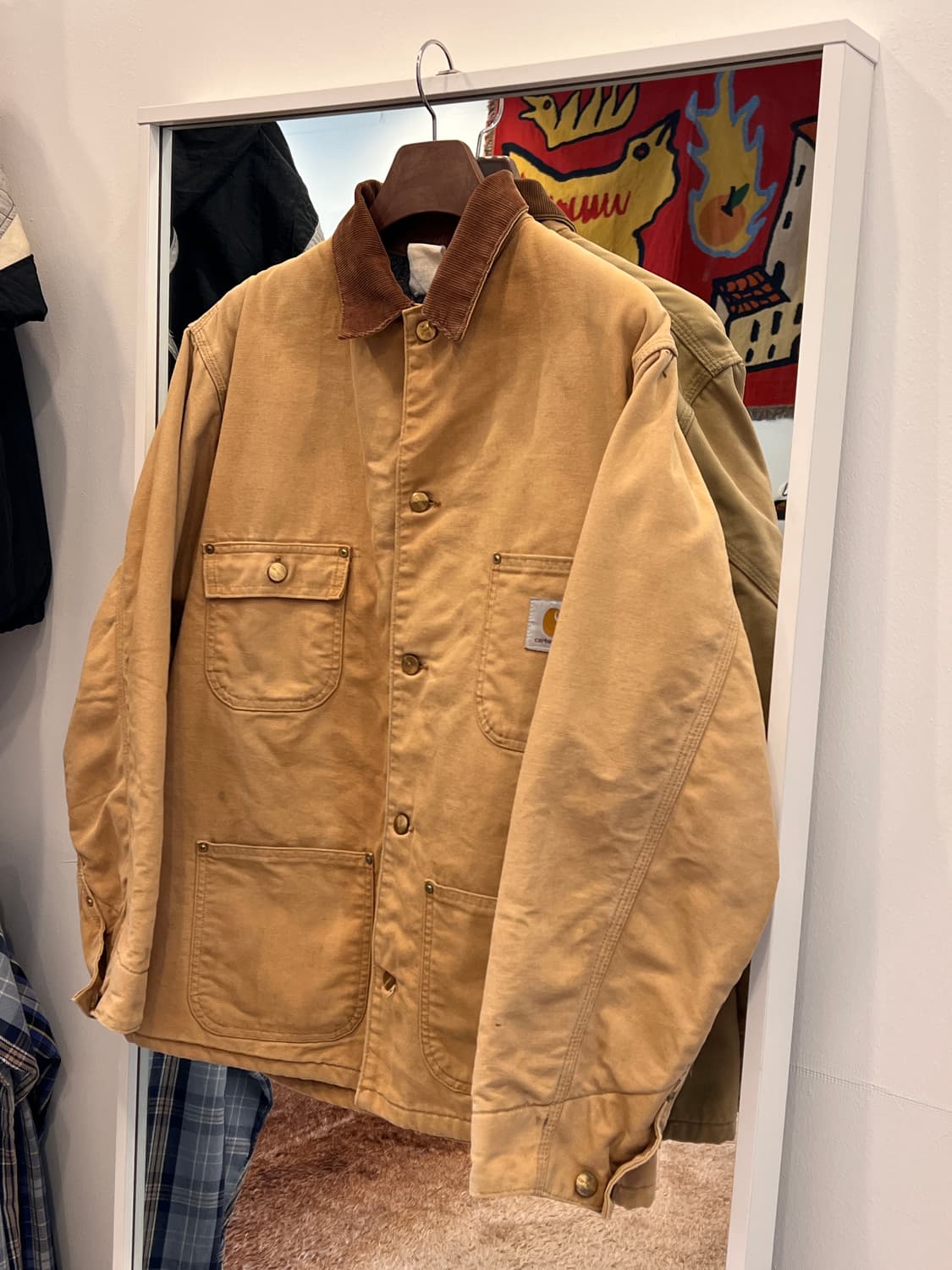 90s Carhartt 칼하트 덕 캔버스 초어 코트 (made USA) 상품이미지1