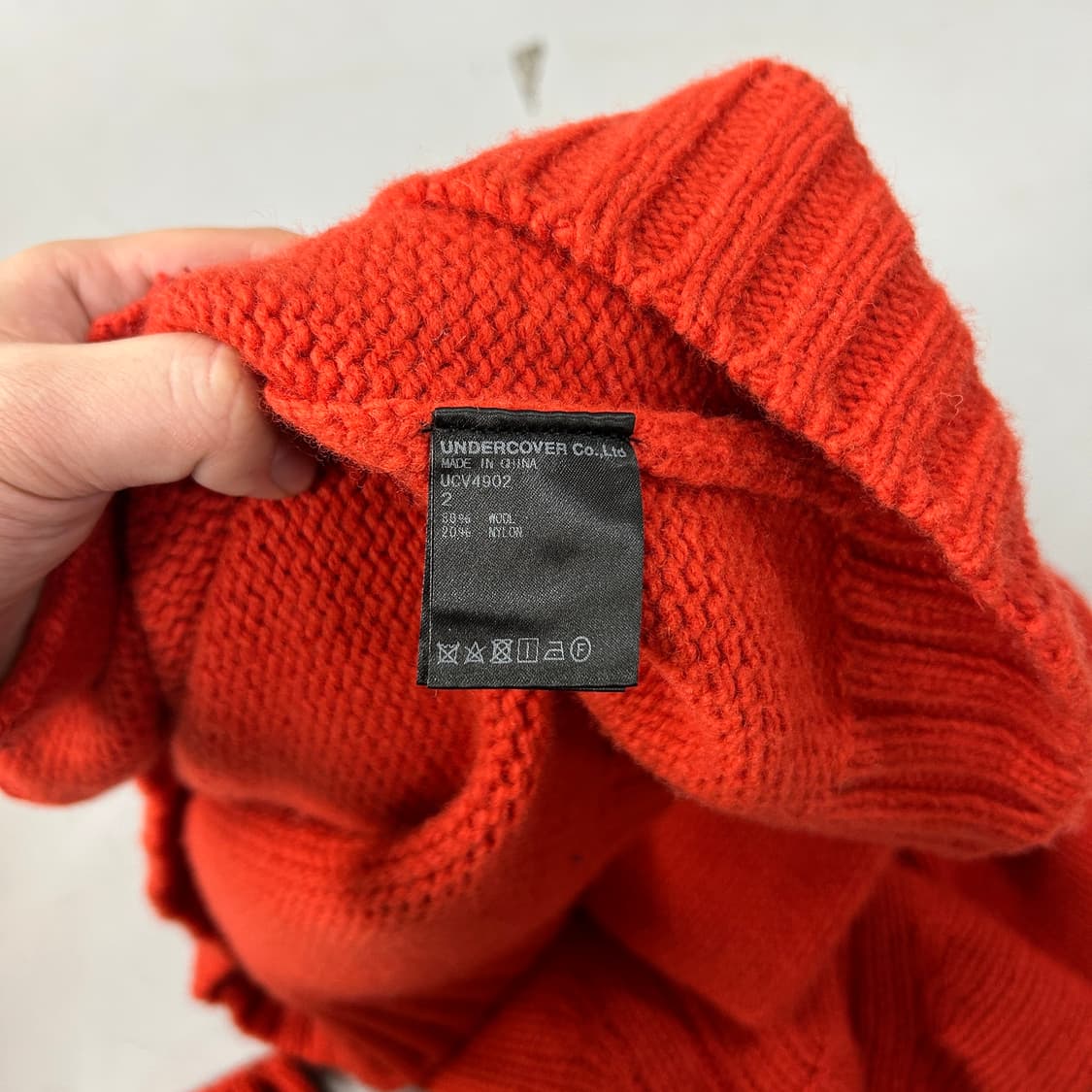 언더커버 18AW 래글런 울 포켓 니트  상품이미지7