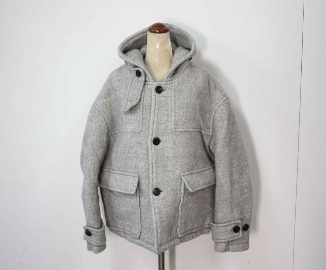 W-3727/엘무드 정품 남성용 숏 후드 코트 44 상품이미지1