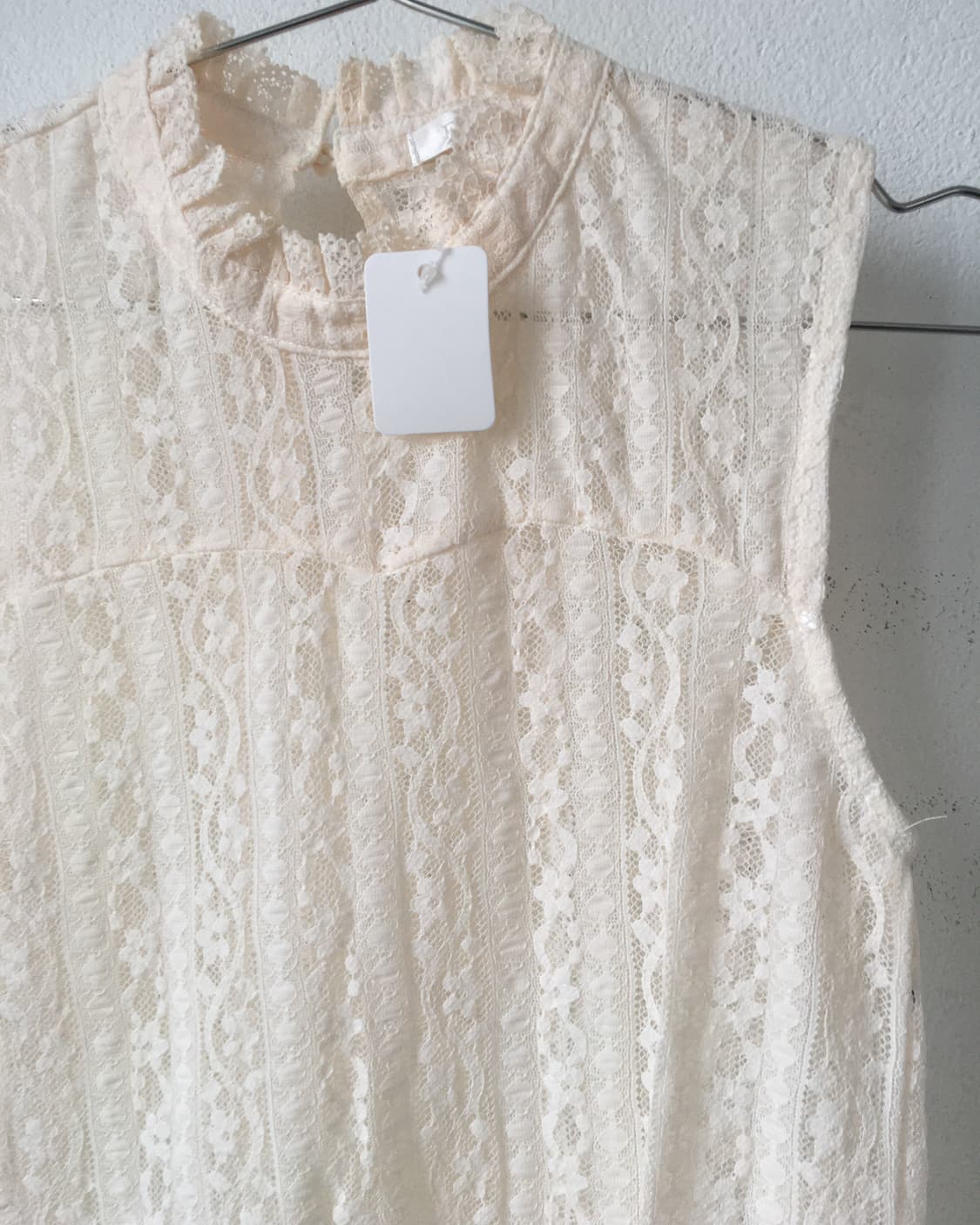 Lace high neck sleeveless 상품이미지4