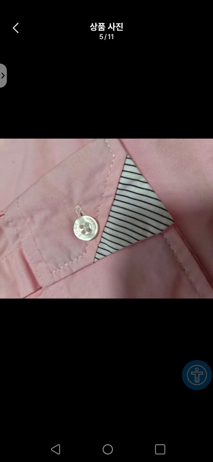 (정품)휴고보스 BOSS ORANGE 핑크 셔츠 (M 사이즈) 상품이미지7