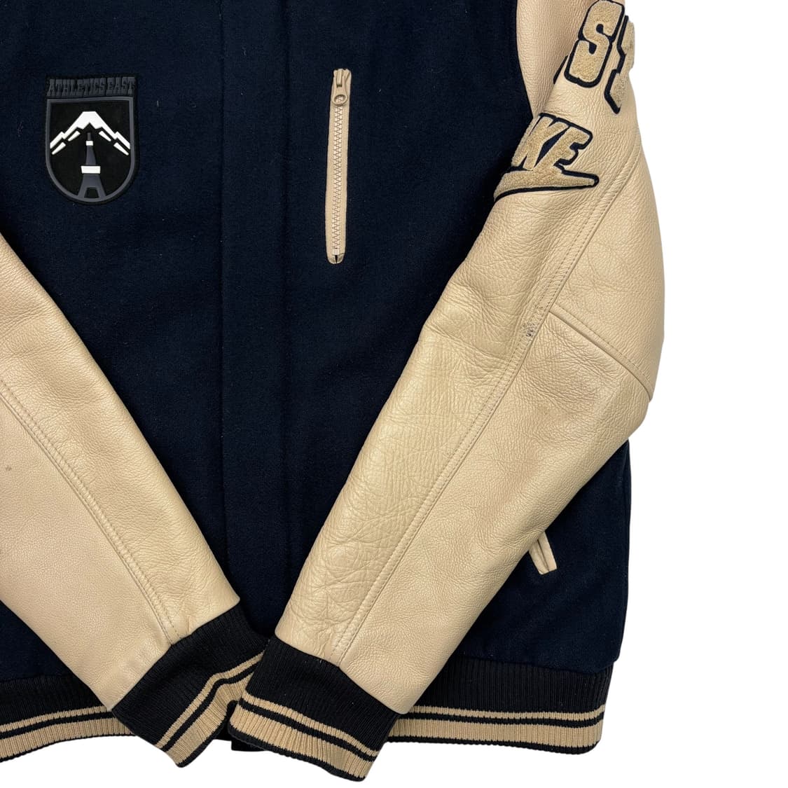 나이키 NSW 디스트로이어 레더 울 바시티 자켓 L 상품이미지3