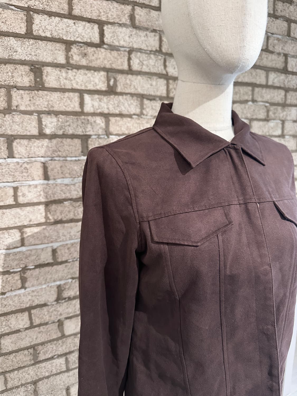 Japanese Vintage 다크브라운 스웨이드 자켓 상품이미지2