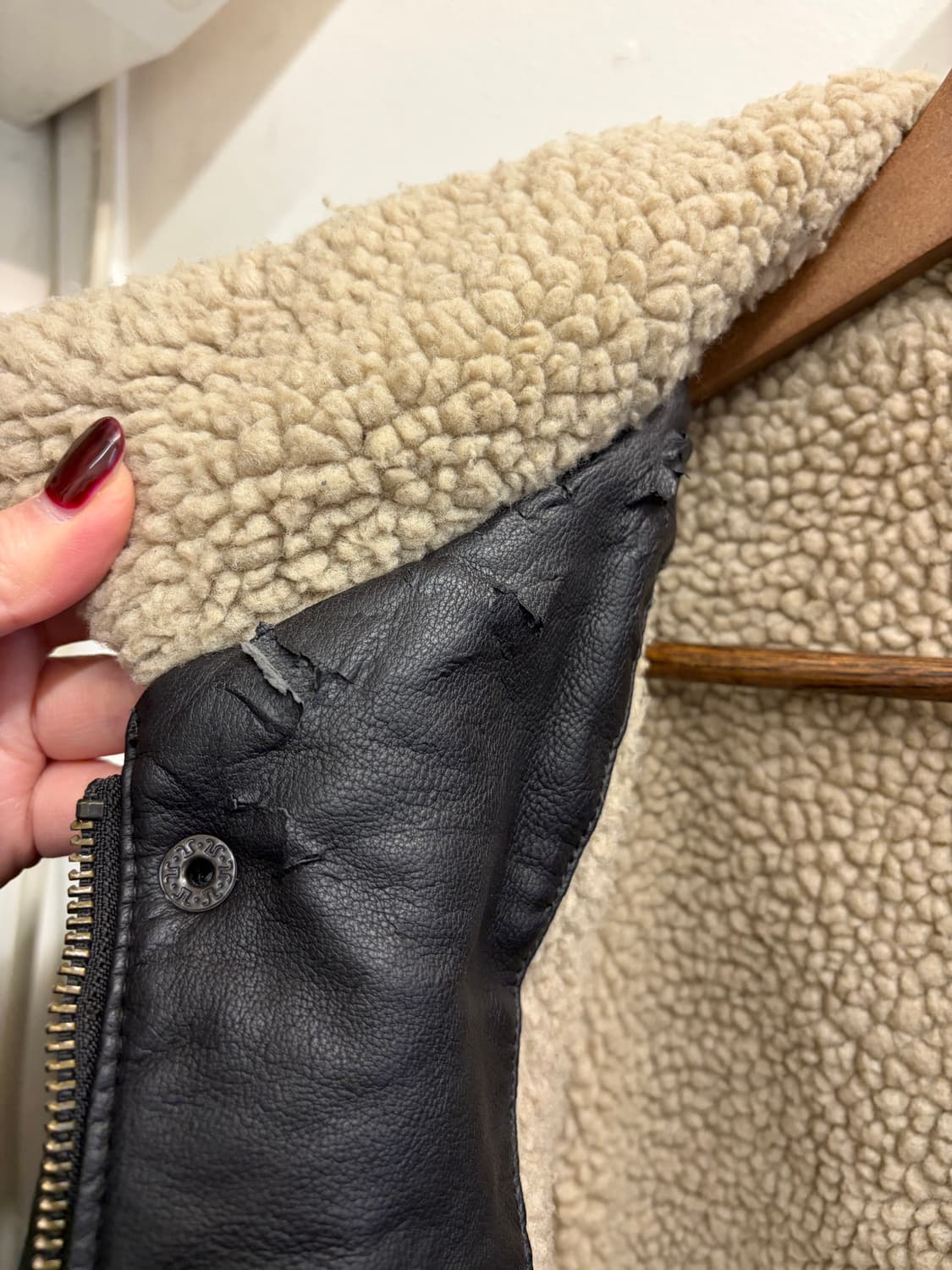 N74. 리바이스 쉐르파 가죽자켓 상품이미지4