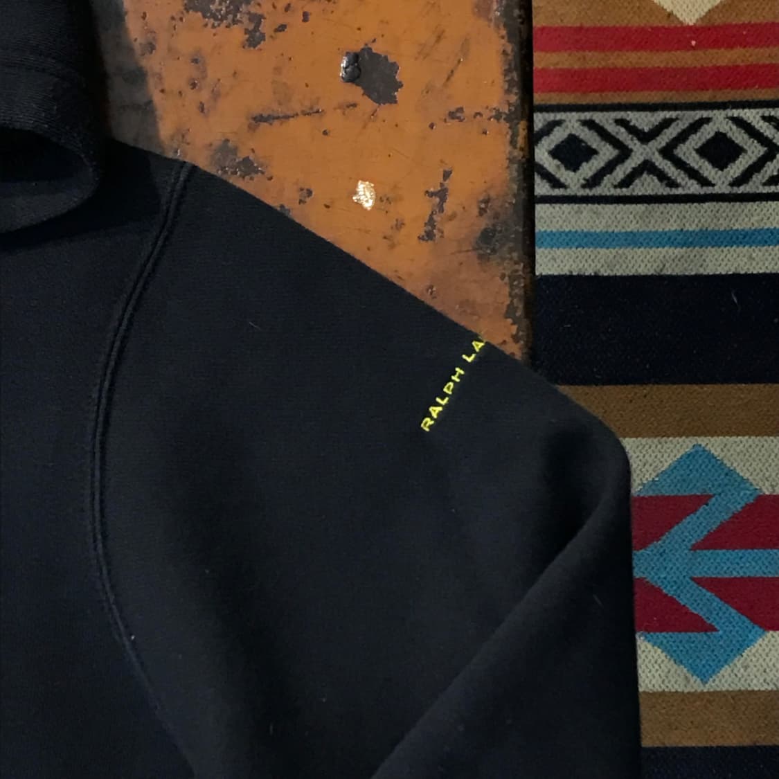 폴로랄프로렌 블랙 기모 숏 후드집업 여성 44 55 사이즈 상품이미지4