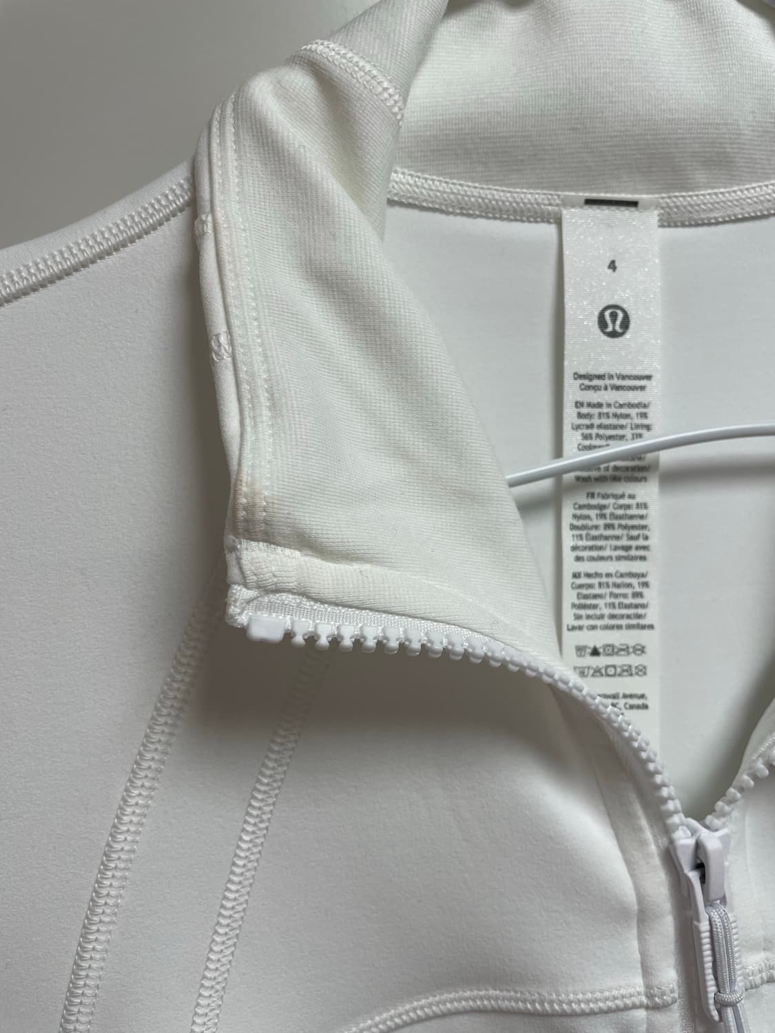 룰루레몬 디파인 자켓 화이트 4사이즈 상품이미지5