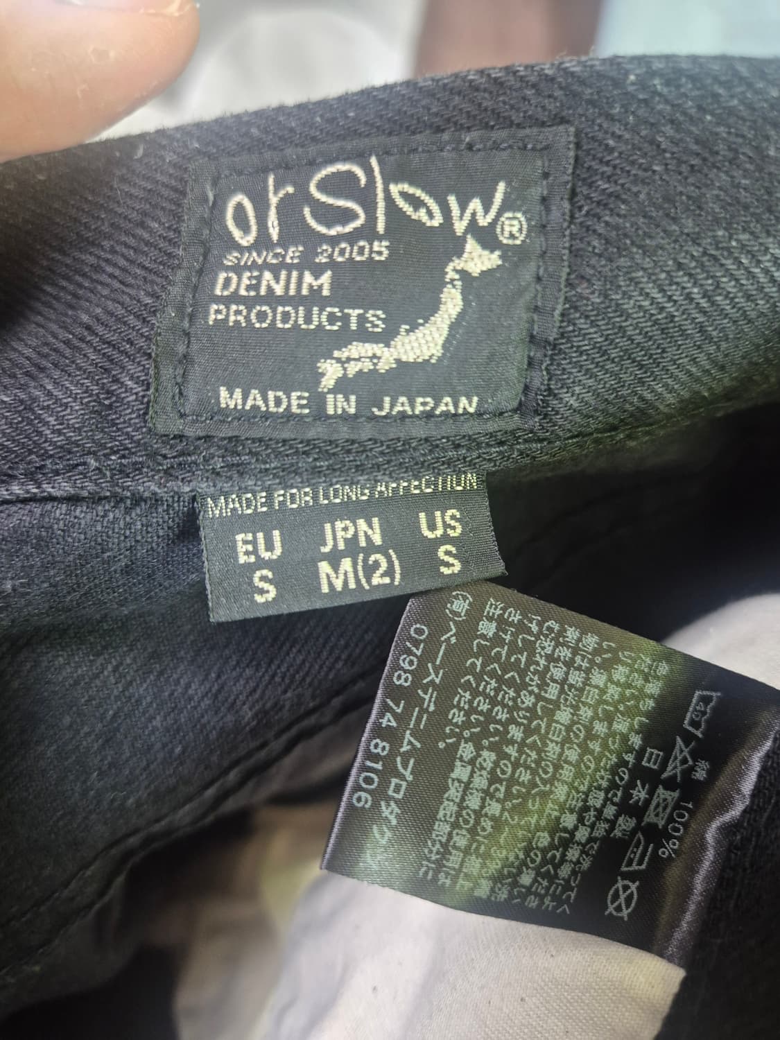 오어슬로우 107 블랙 M(2) 사이즈 상품이미지3