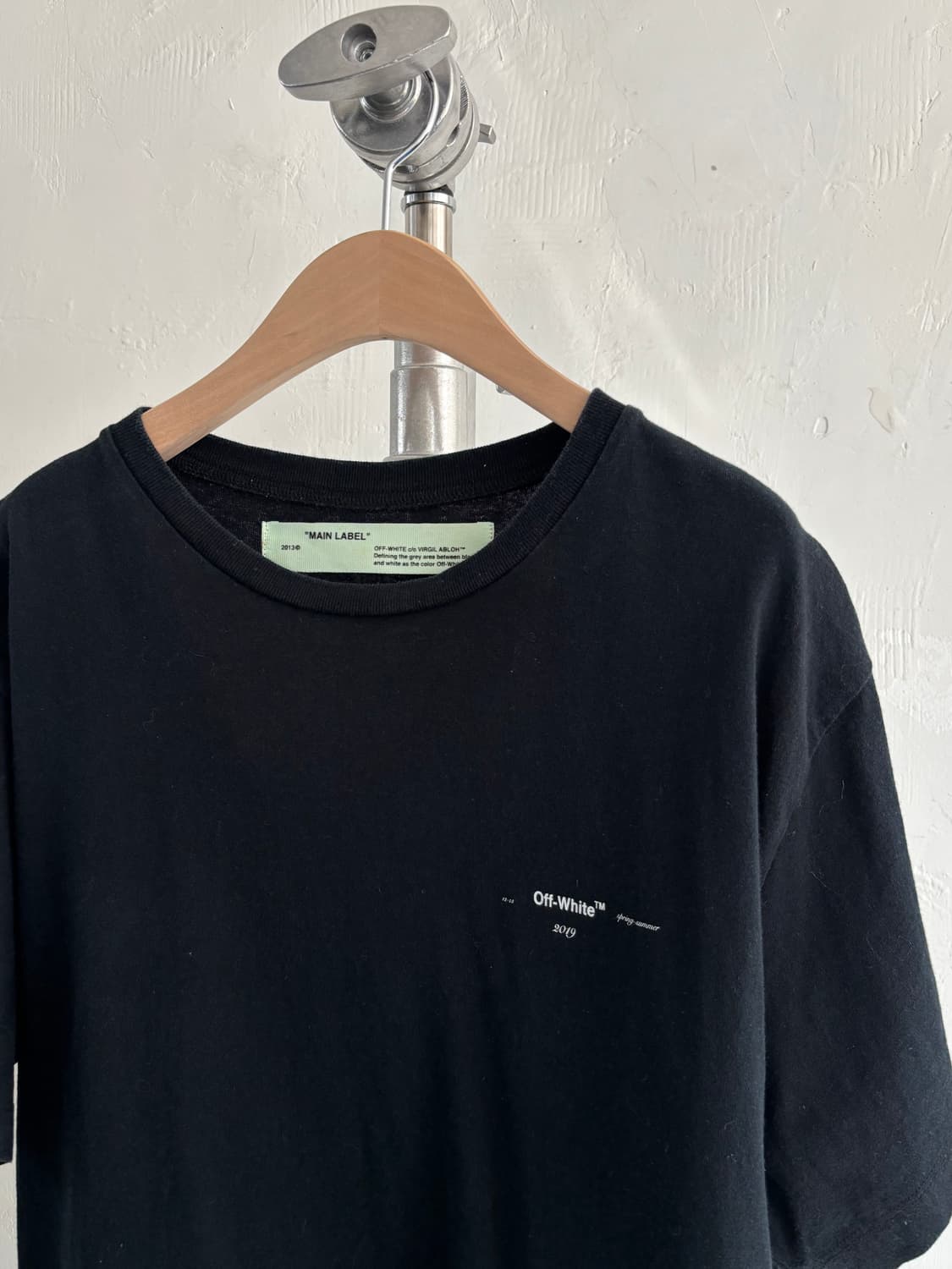 Off White 오프화이트 멀티 컬러 에로우 블랙 반팔티 상품이미지2