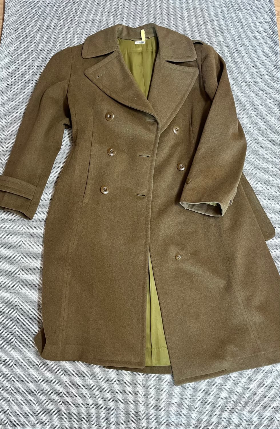 40s 미군 빈티지 더블브레스티드 코트 상품이미지1