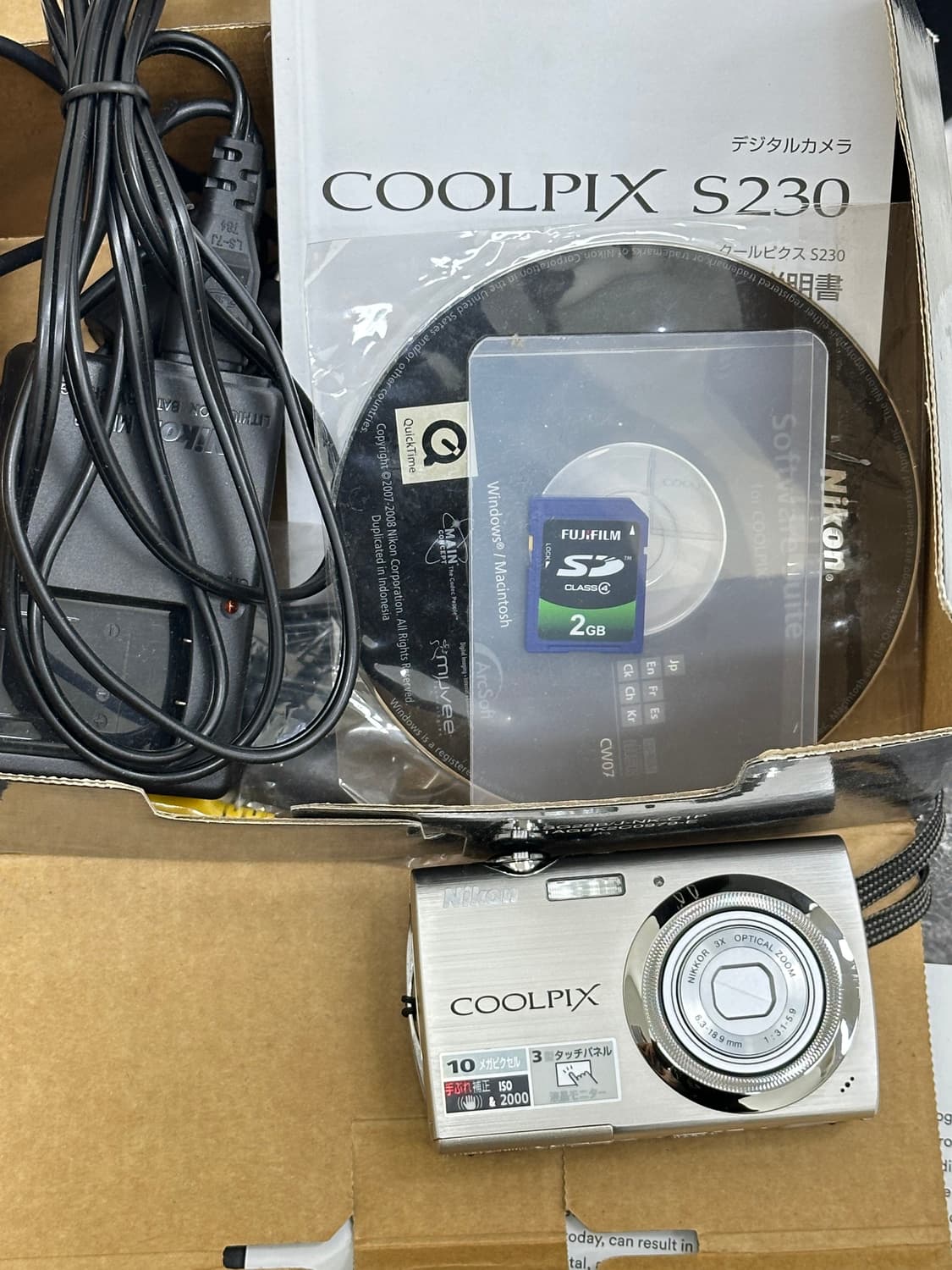 니콘 쿨픽스coolpix  s230 풀박스 상품이미지9