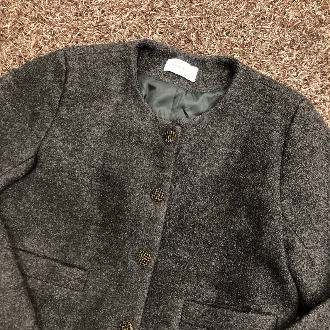 더오픈프로덕트 논카라 버튼 크롭 자켓 상품이미지2