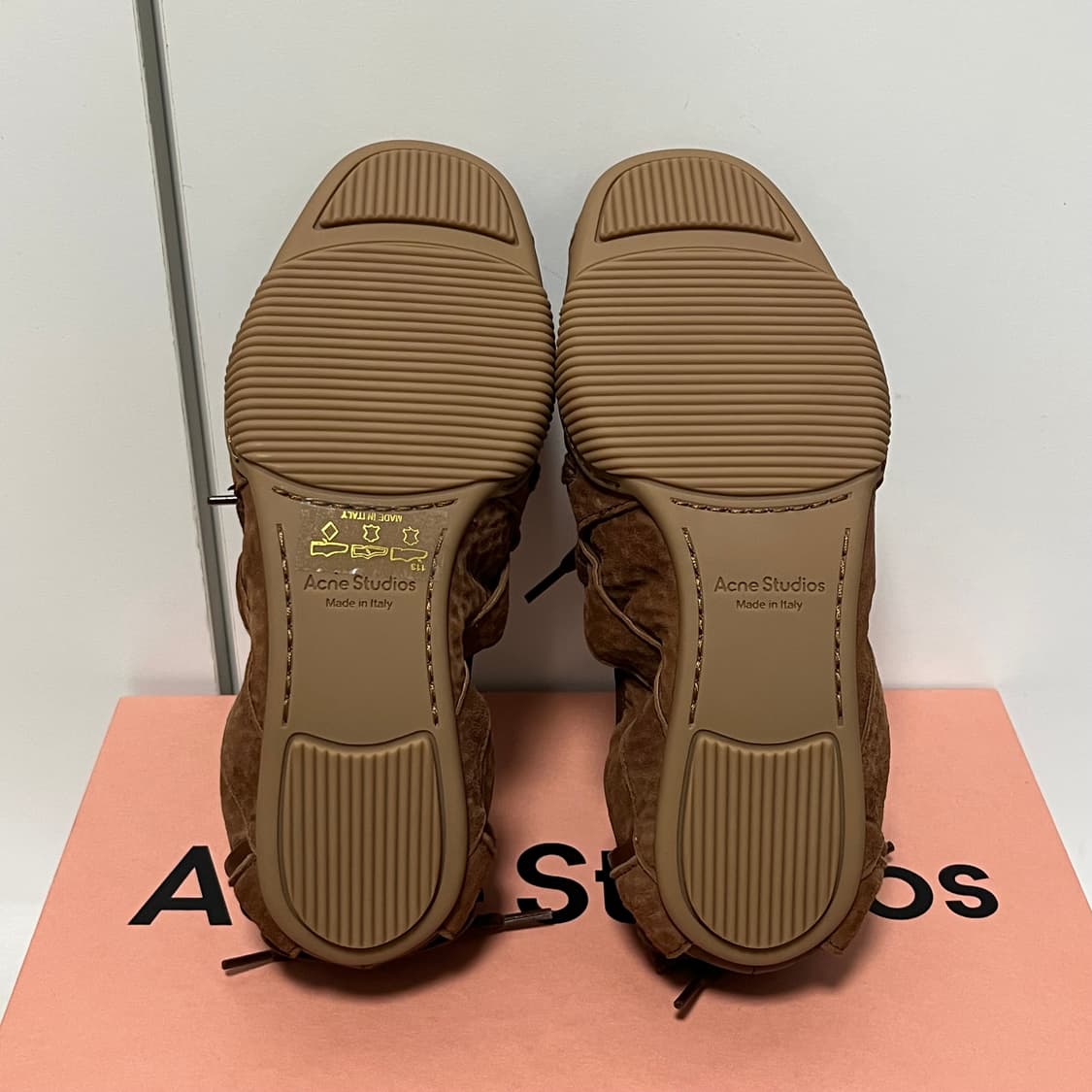 [38]아크네스튜디오 25fw레이스업 레더 슈즈/브라운 상품이미지7