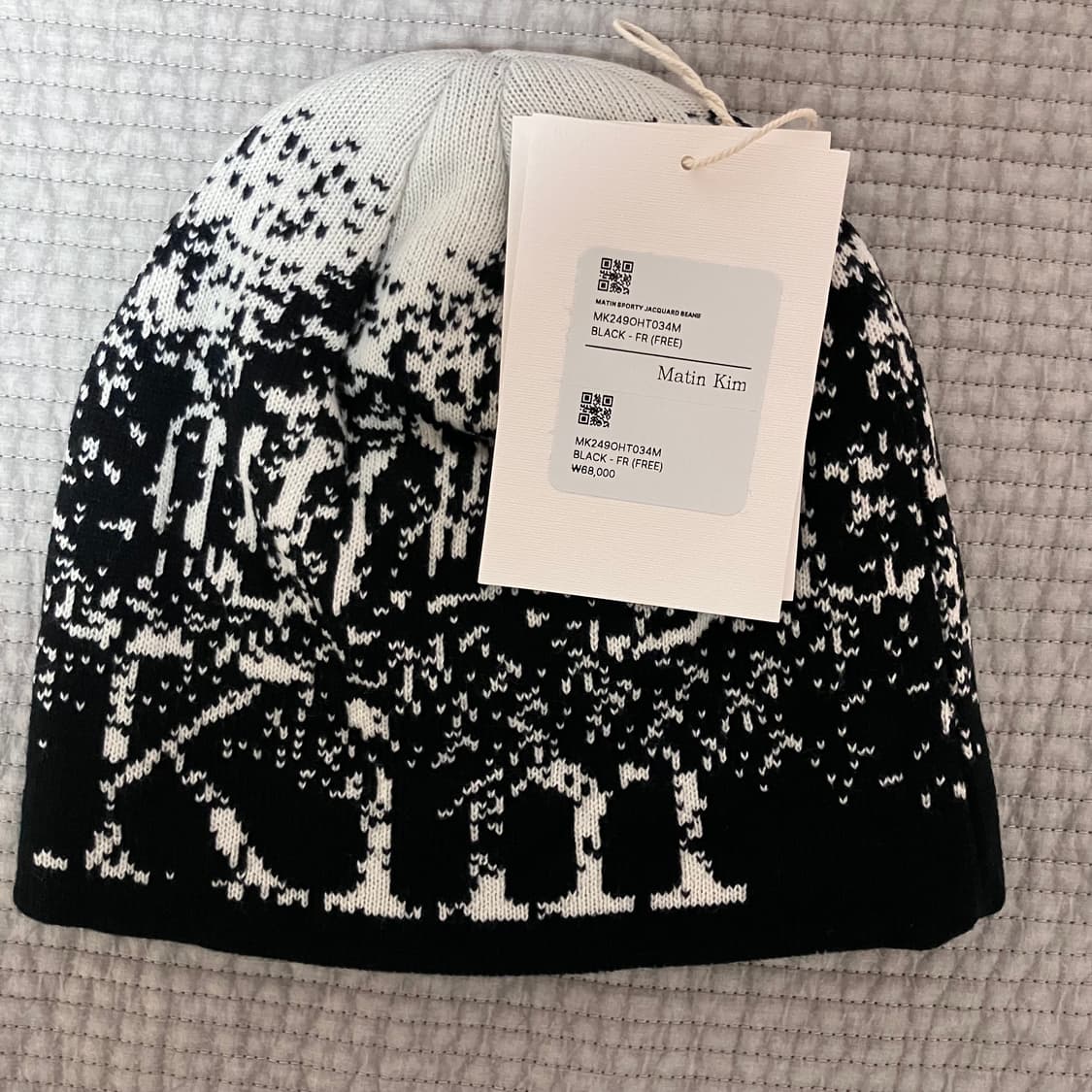 마뗑킴 스포티 자카드비니  상품이미지2