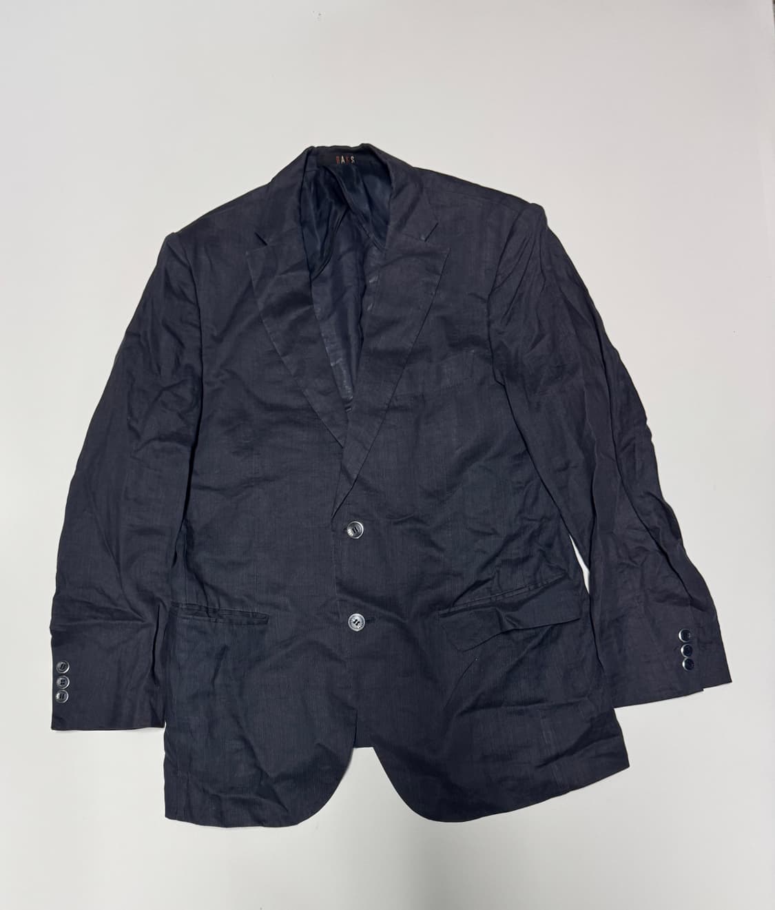 닥스 daks 투 버튼 린넨 정장 자켓 M 블랙 상품이미지1