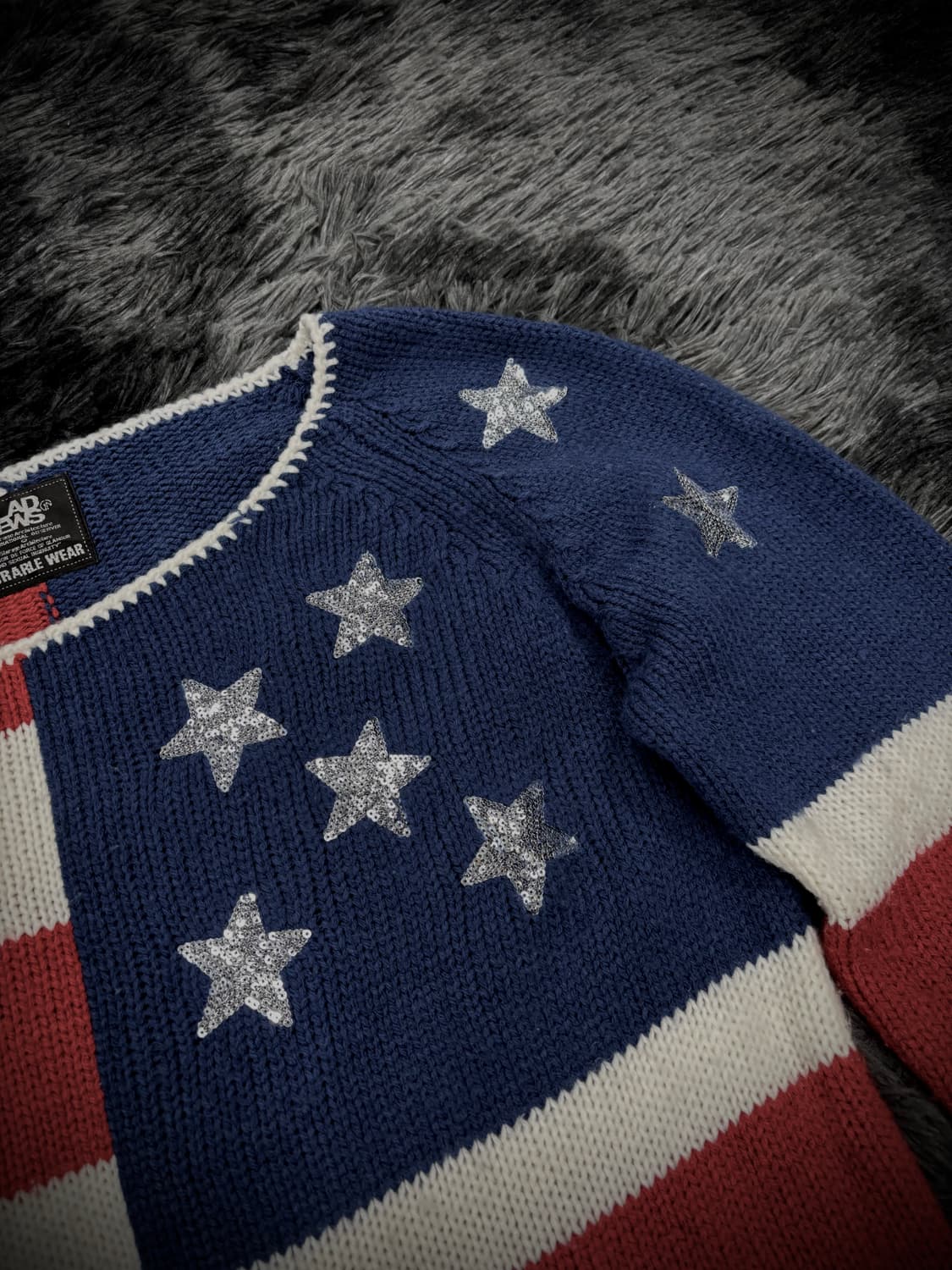 Glad News 성조기 니트 상품이미지3