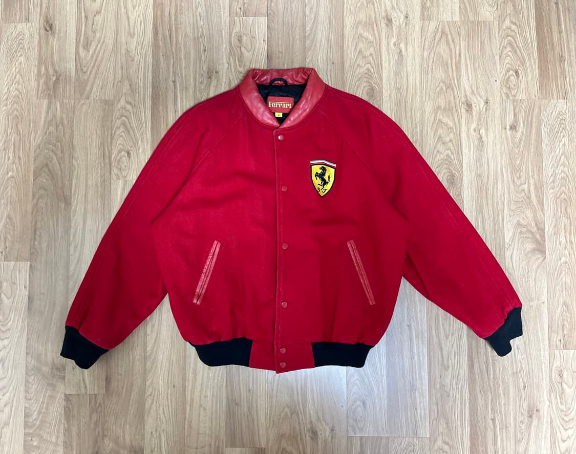 90s ferrari 페라리 울 바시티 자켓 상품이미지2