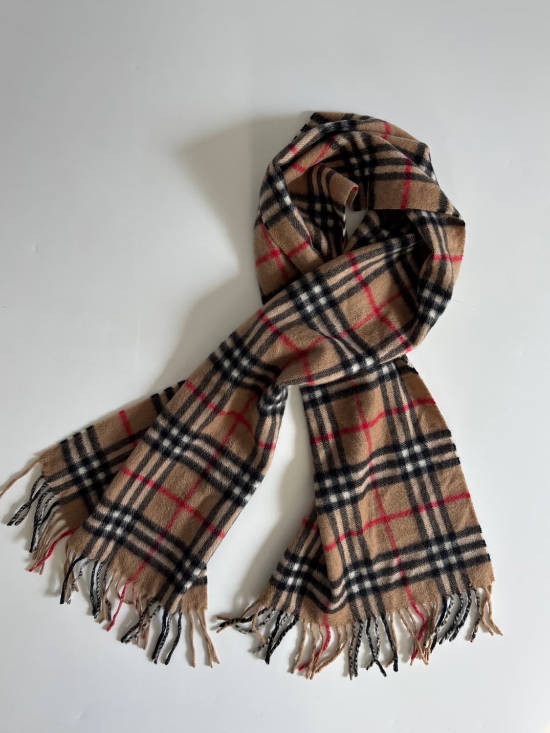 Burberrys 버버리 캐시미어  베이지컬러 노바체크 머플러 ​ 상품이미지1